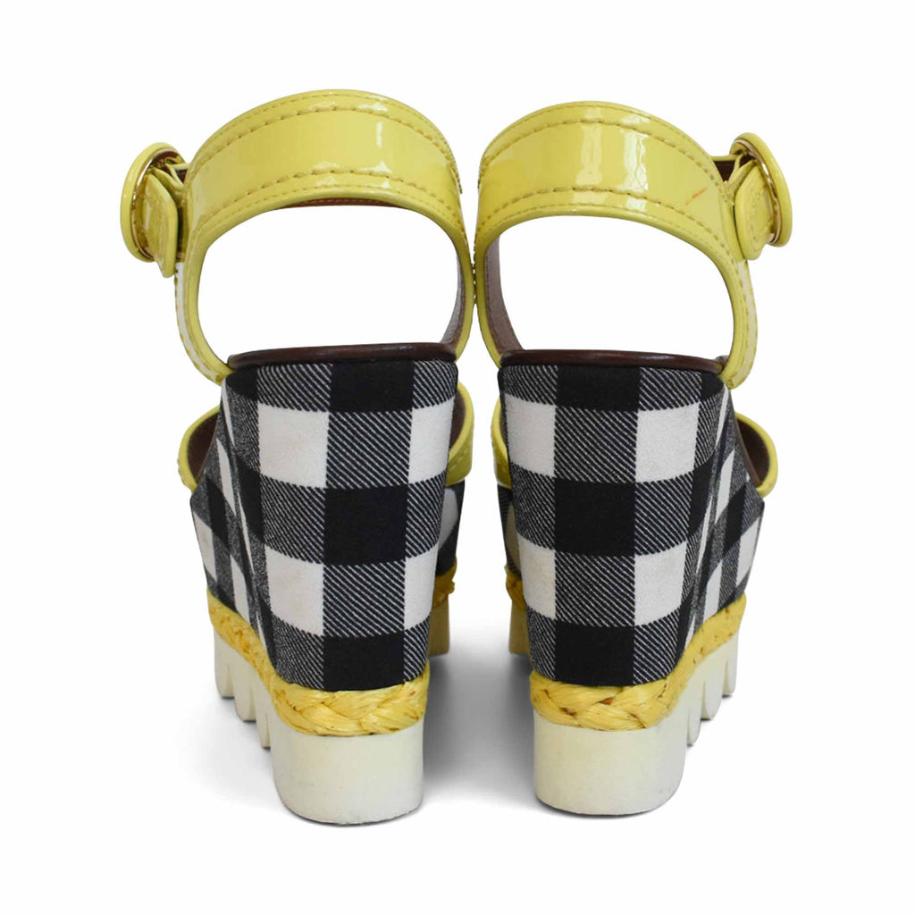 Dolce & Gabbana Checkered Wedges - Women's 37