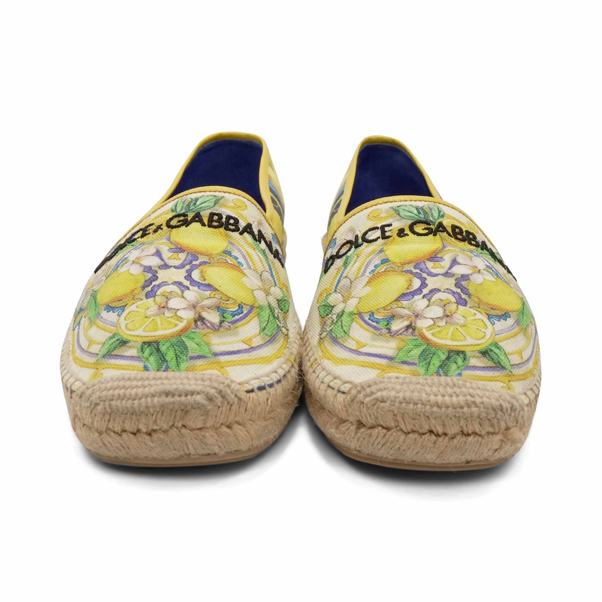Dolce & Gabbana 'Lemon' Espadrilles - Men's 46