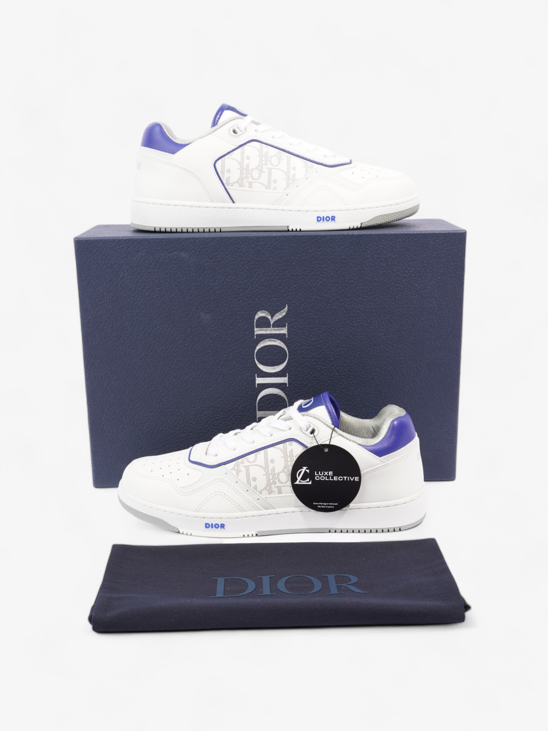 Christian Dior B27 White / Blue Leather EU 43 UK 9