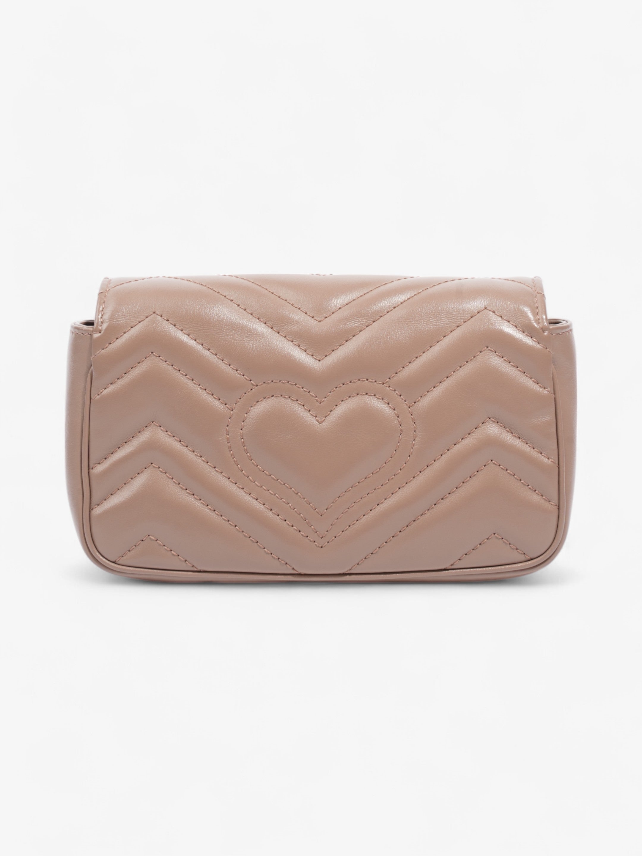 Gucci GG Marmont Rose Beige  Matelasse Leather Super Mini