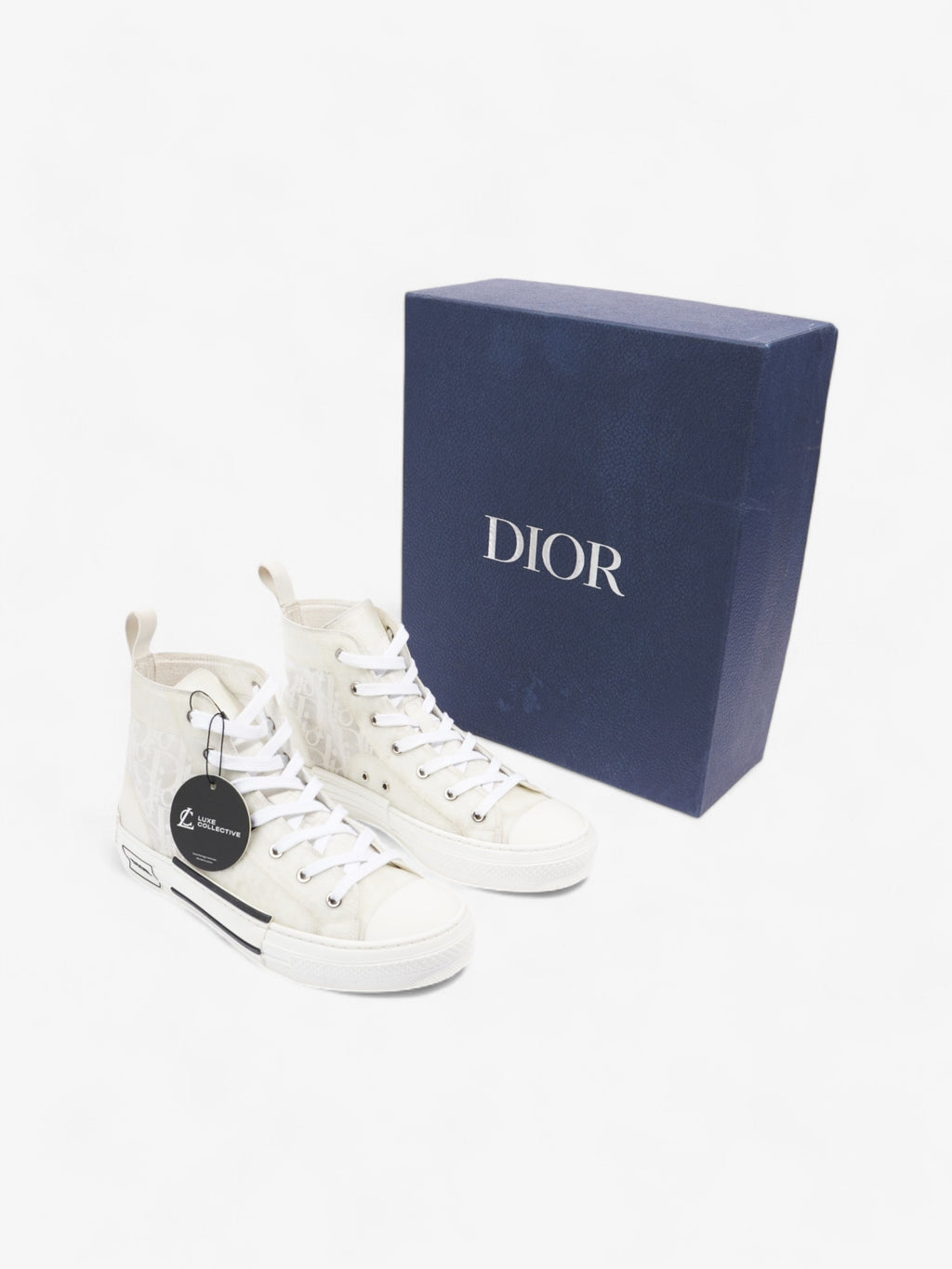 Christian Dior B23 High Top White Canvas EU 40 UK 7