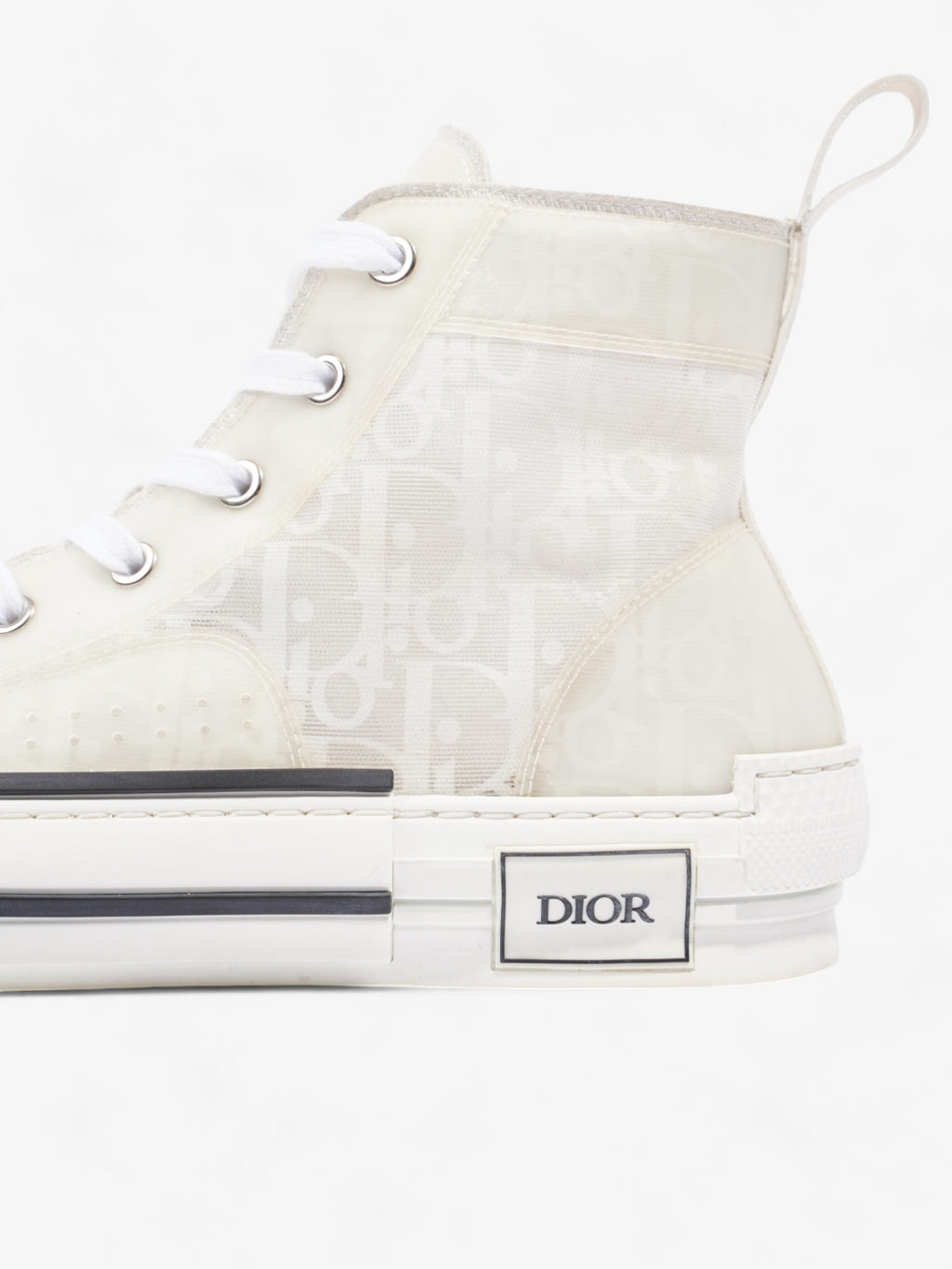 Christian Dior B23 High Top White Canvas EU 40 UK 7