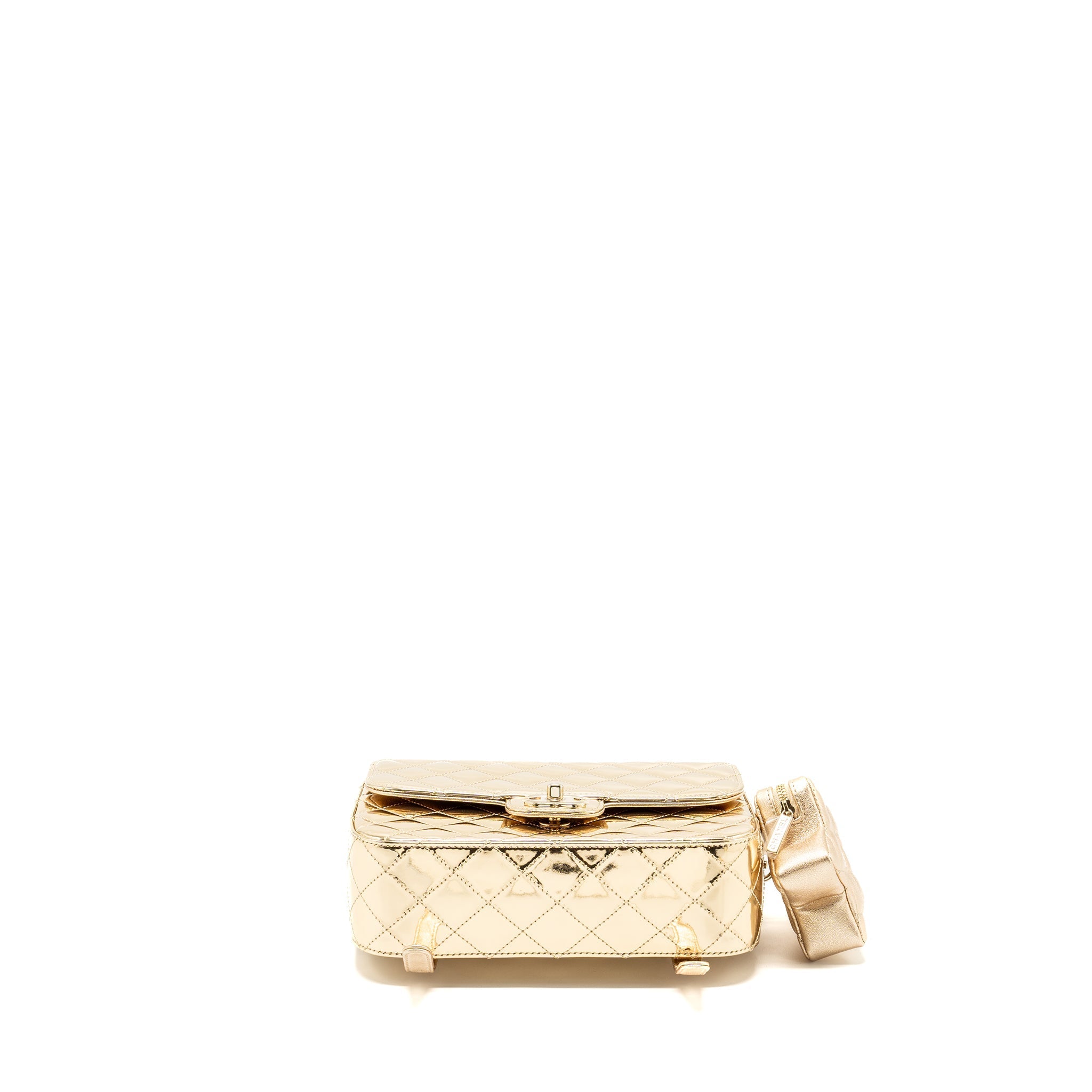 Chanel 24c backpack with star patent Gold L (microchip)