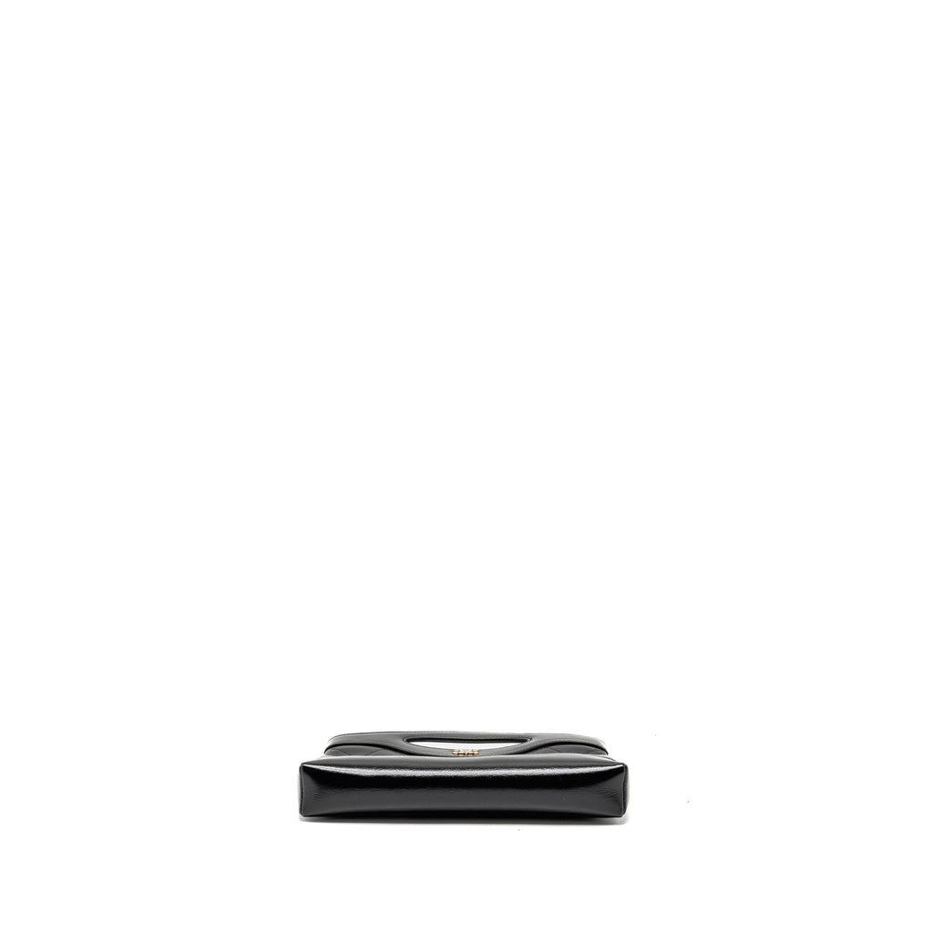 Chanel 24c Mini 31 Clutch With Chain Shiny Calfskin Black L (Microchip)