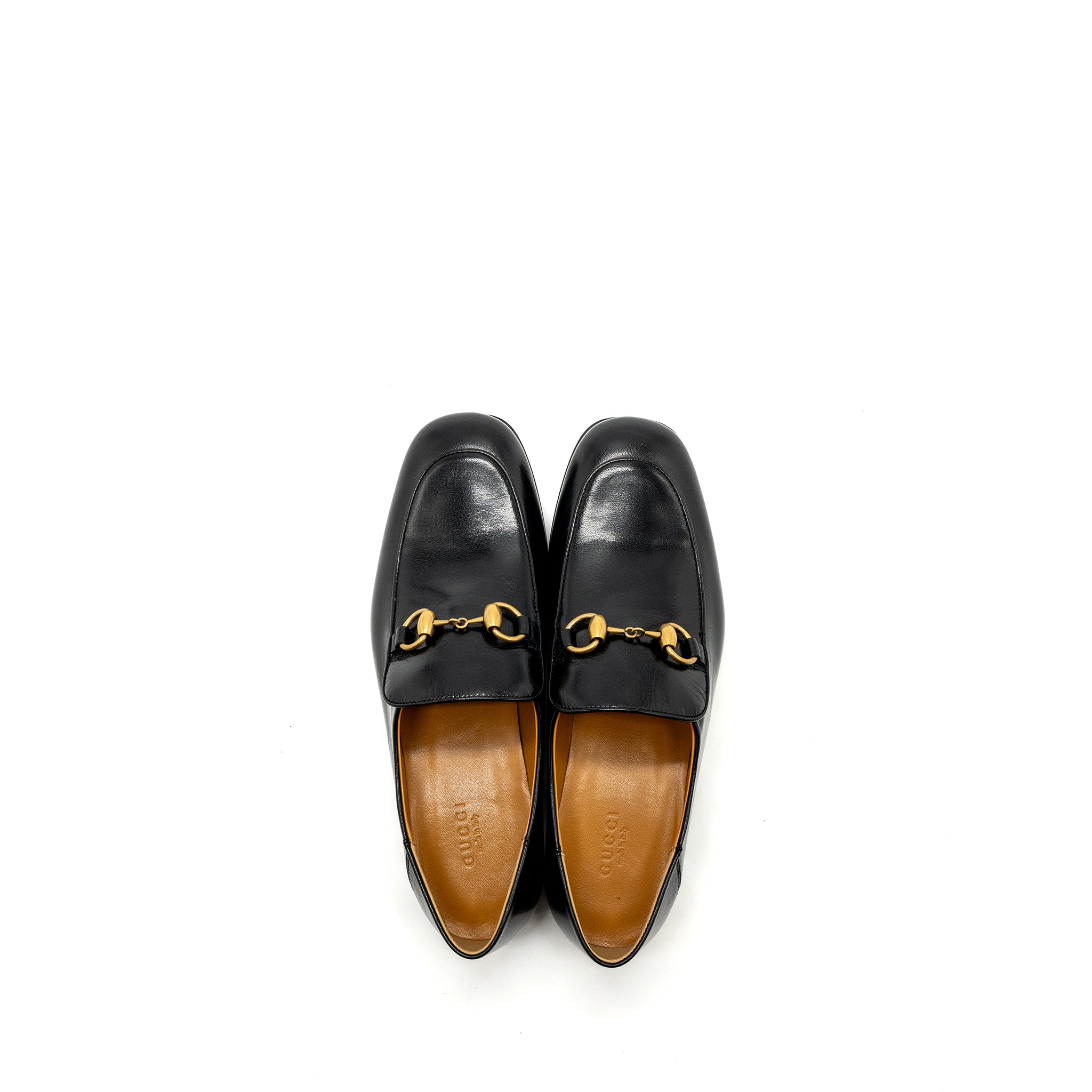 Gucci Size 38 Horsebit Loafer Leather Black