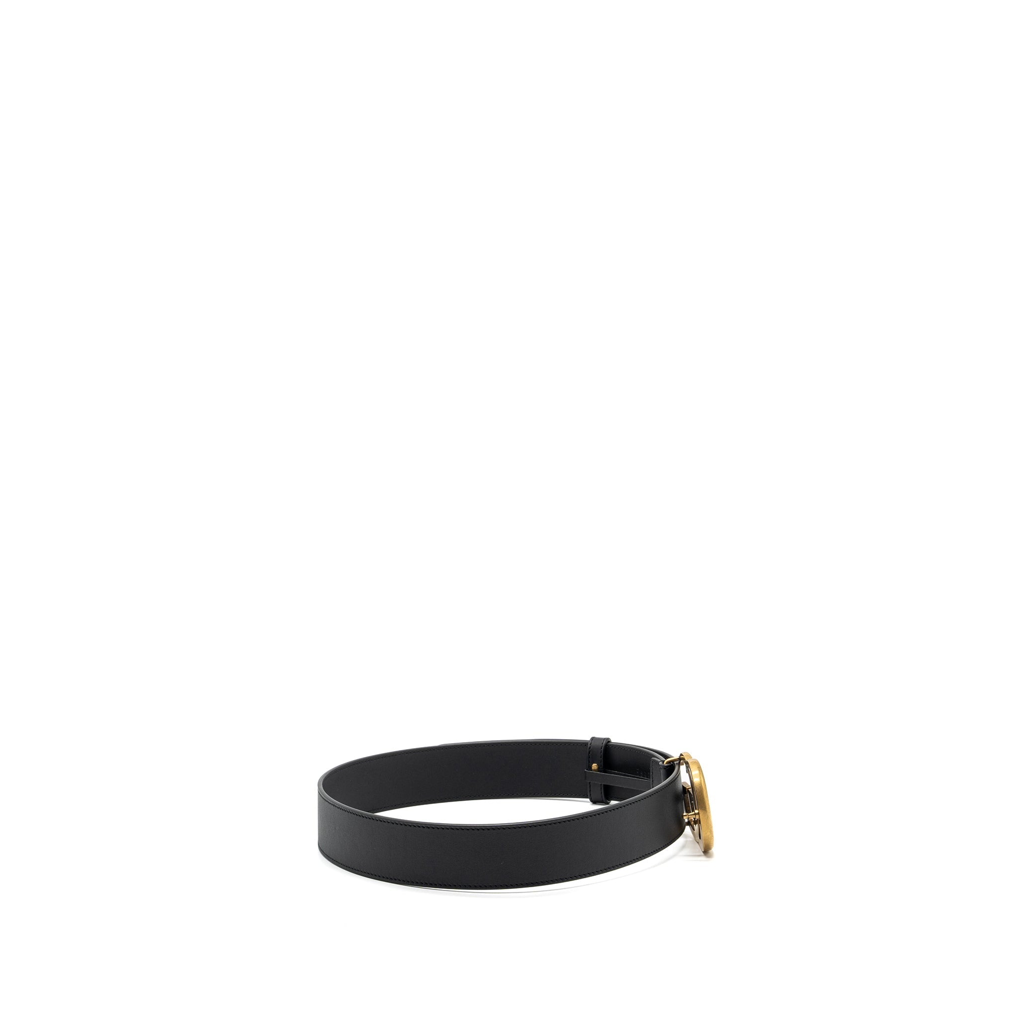 Gucci size 80 4cm width GG Marmont leather belt black