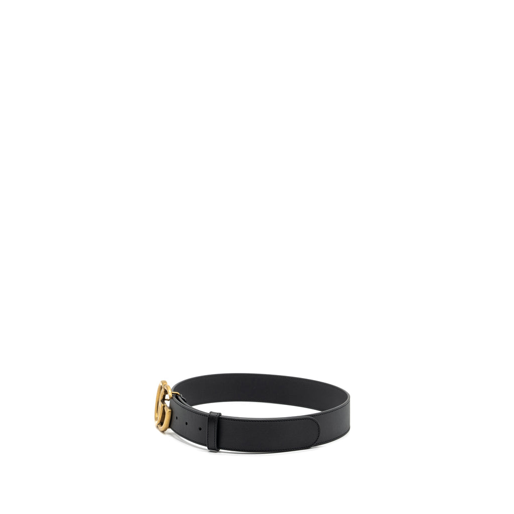 Gucci size 80 4cm width GG Marmont leather belt black