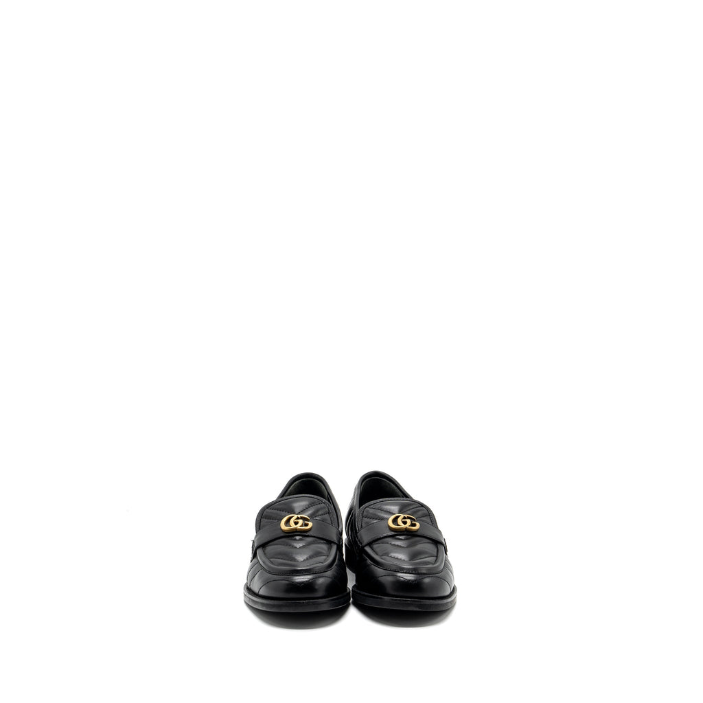 Gucci size 37.5 GG loafers black