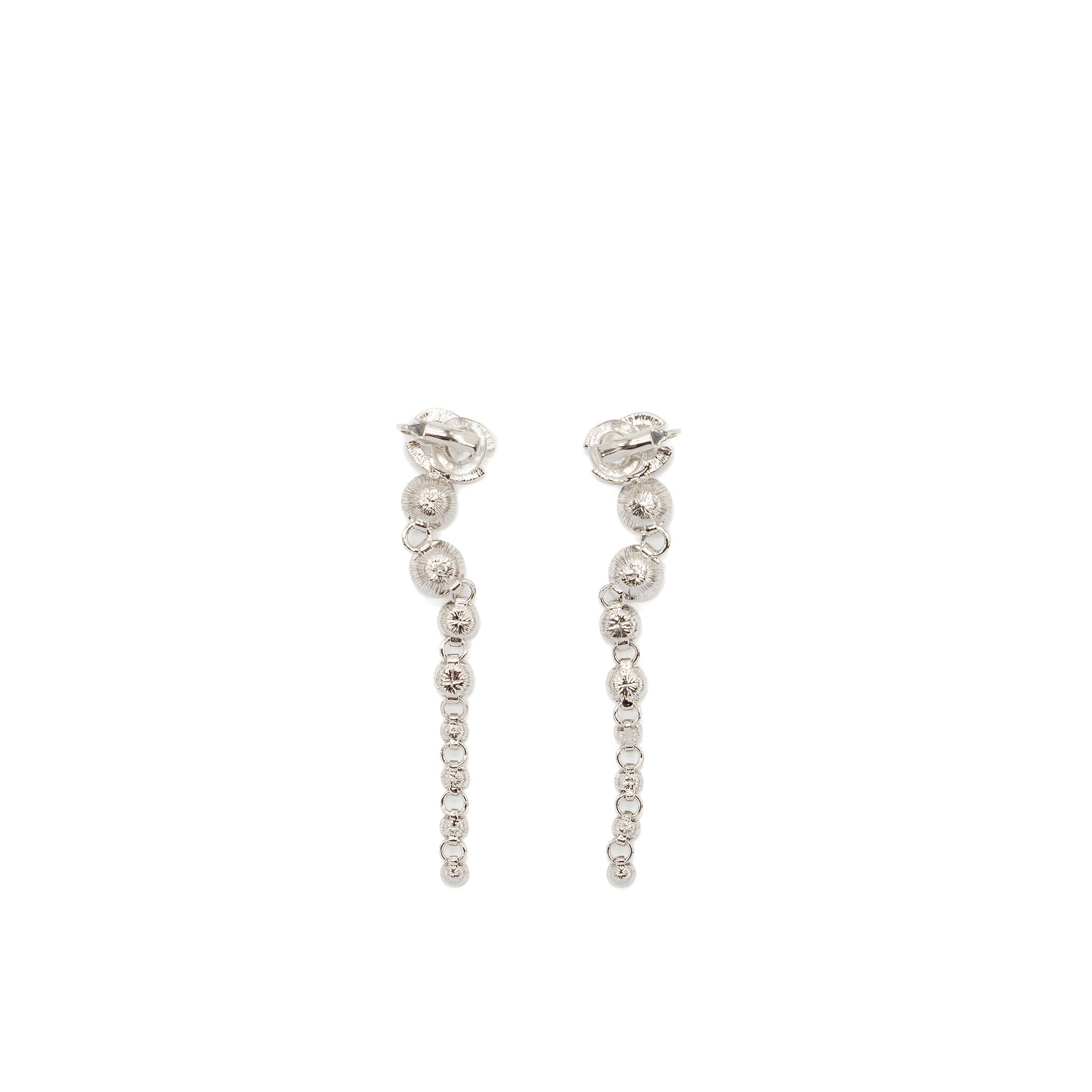Chanel CC logo Crystal Drop Earrings