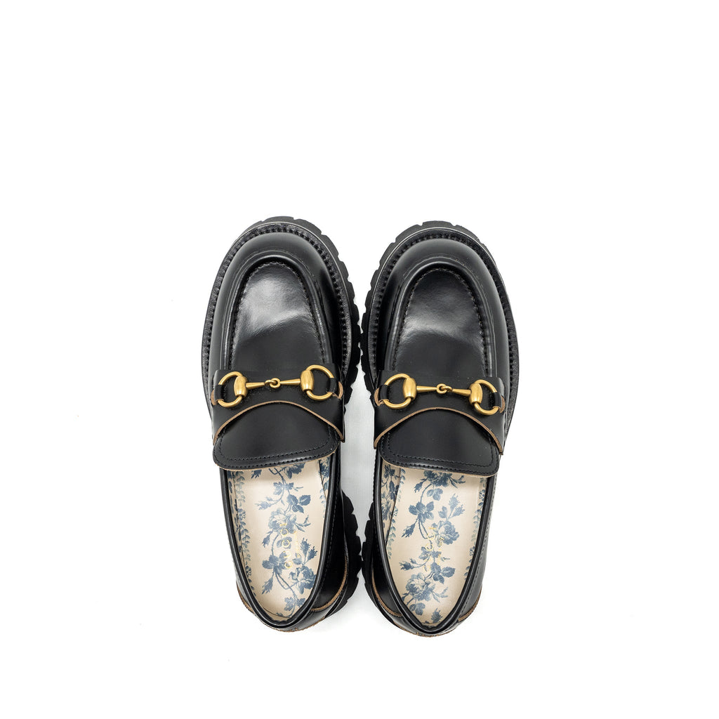Gucci size 38 Jordan loafer calfskin black