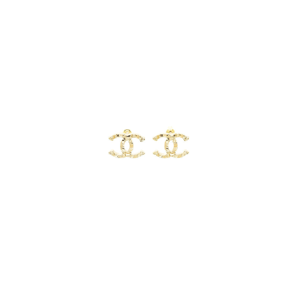 Chanel CC Logo Earrings L