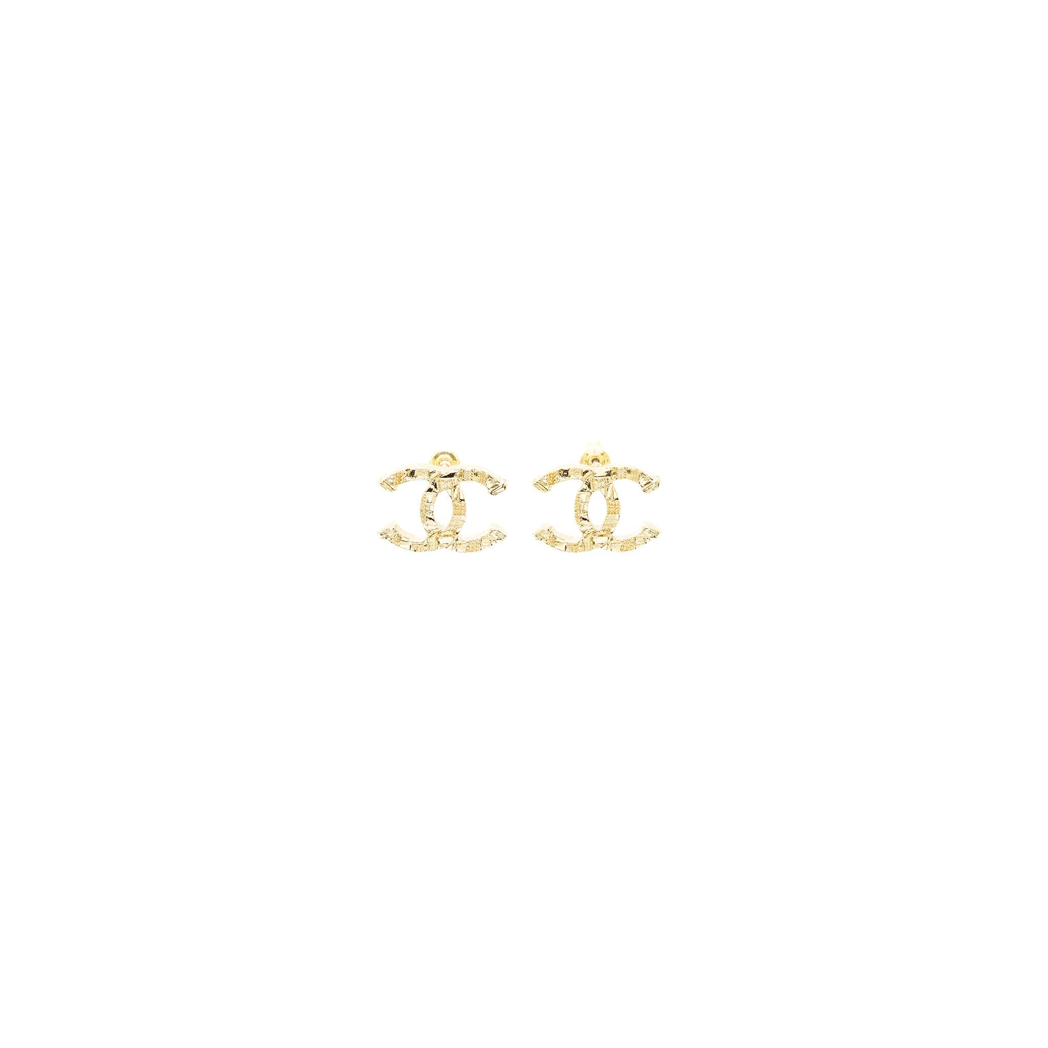 Chanel CC Logo Earrings L