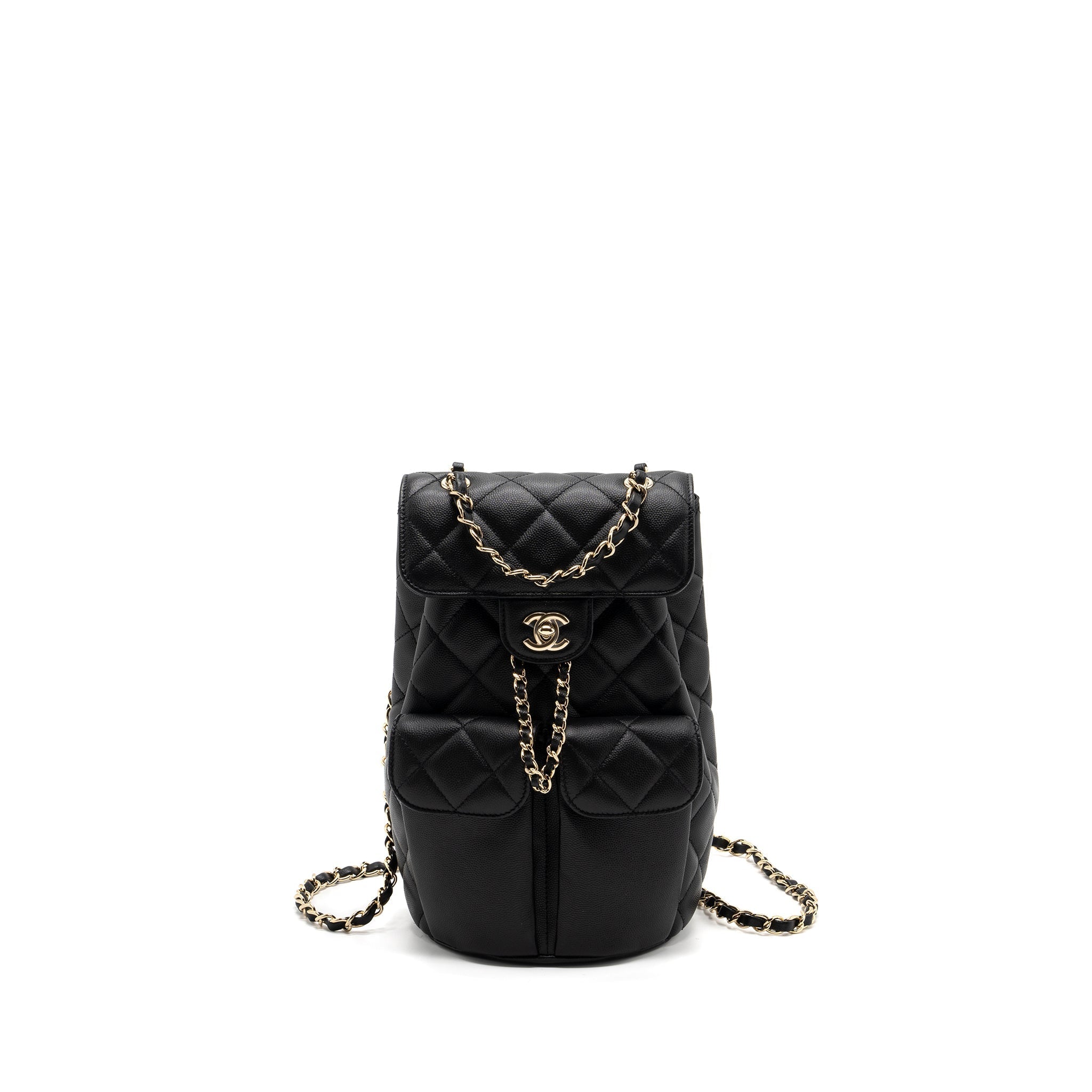 Chanel 22s mini backpack caviar black L(Microchip)