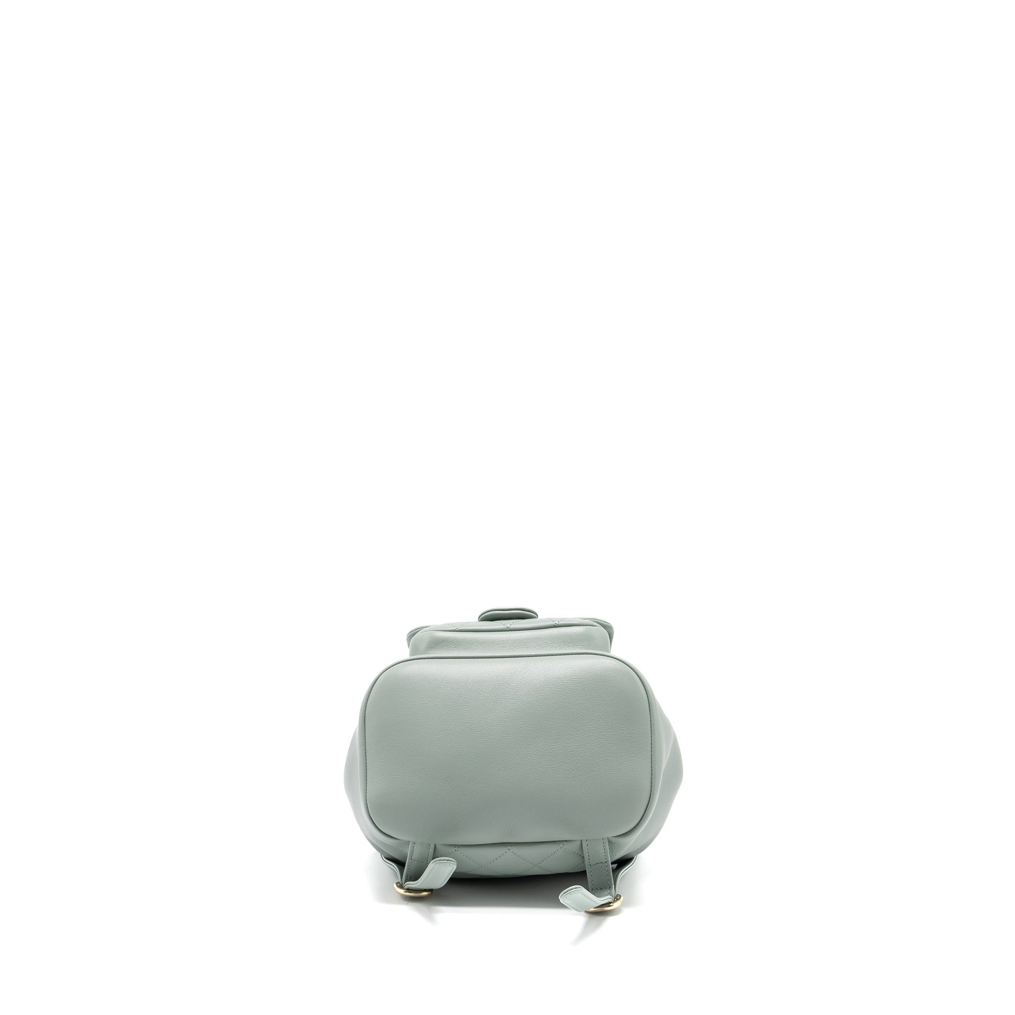 Chanel 23C Mini Duma Backpack Calfskin Light Grey L (Microchip)
