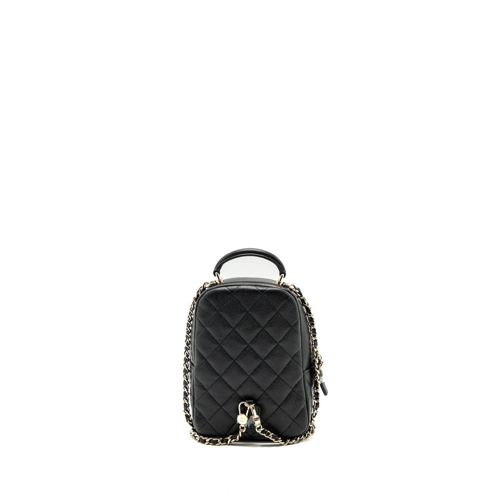 Chanel 24c Mini Backpack/Crossbody Bag Caviar Black L (Microchip)