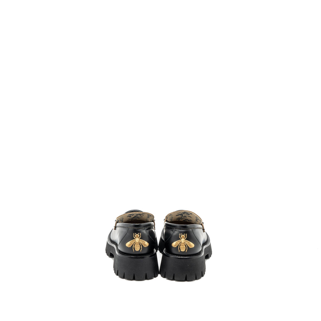 Gucci size 38 Jordan loafer calfskin black