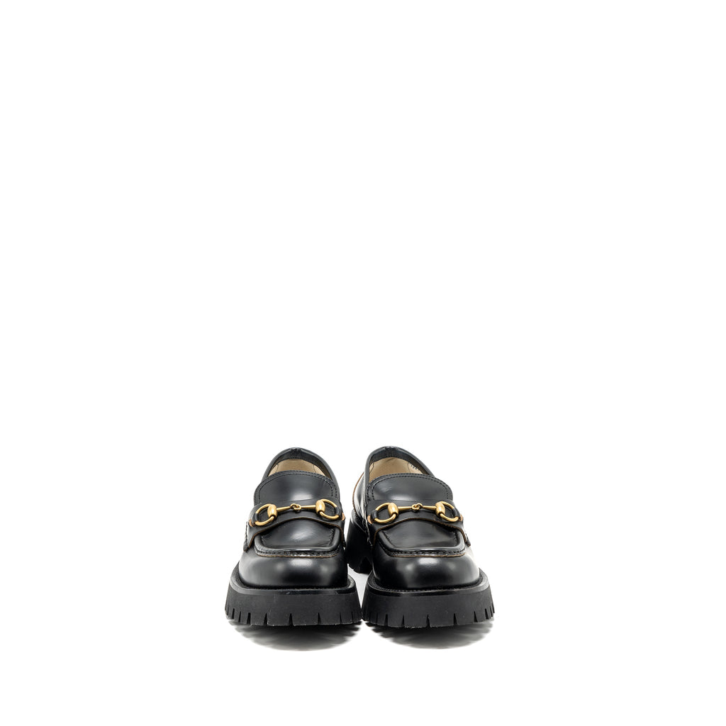 Gucci size 38 Jordan loafer calfskin black