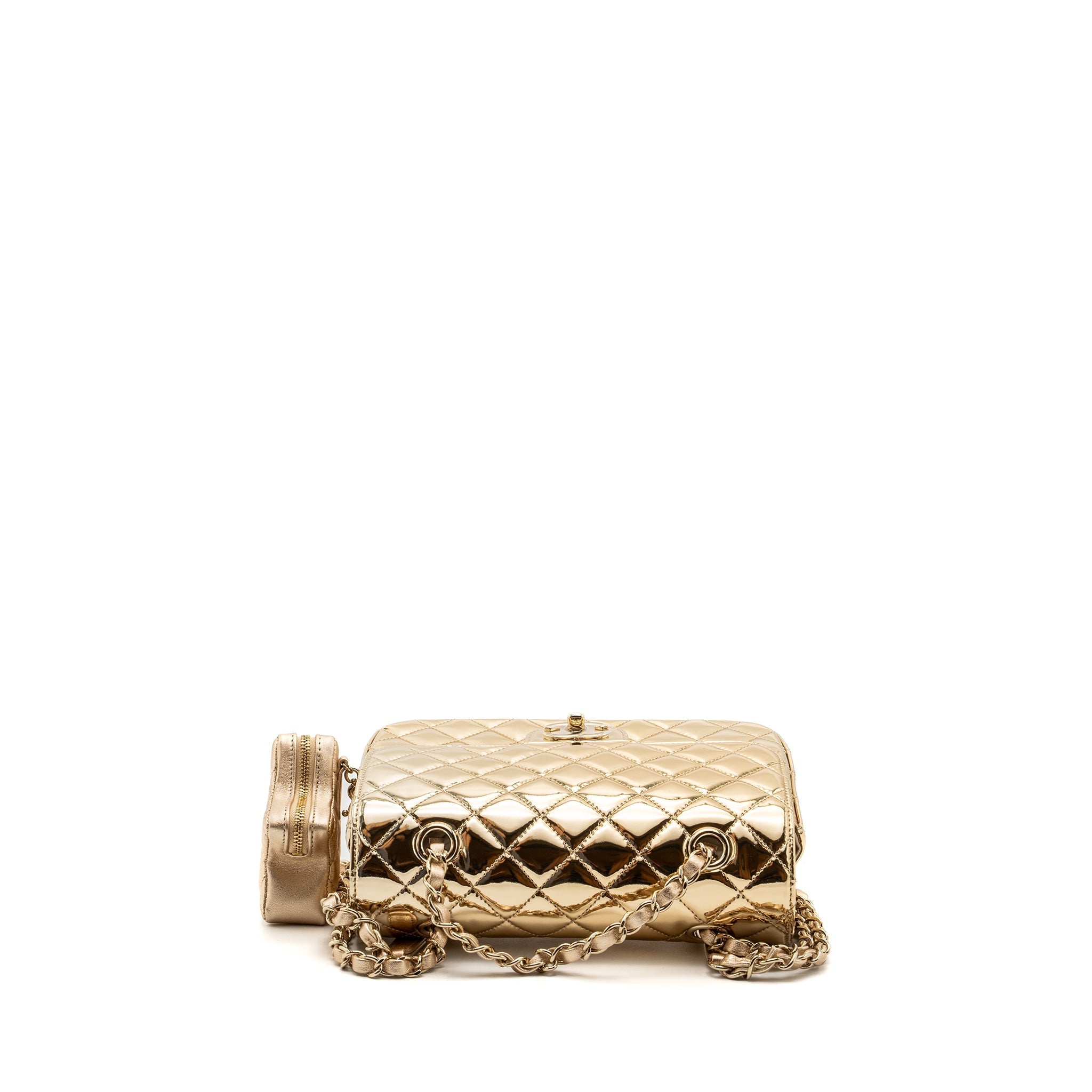 Chanel 24c Backpack With Star Patent Gold L (microchip)