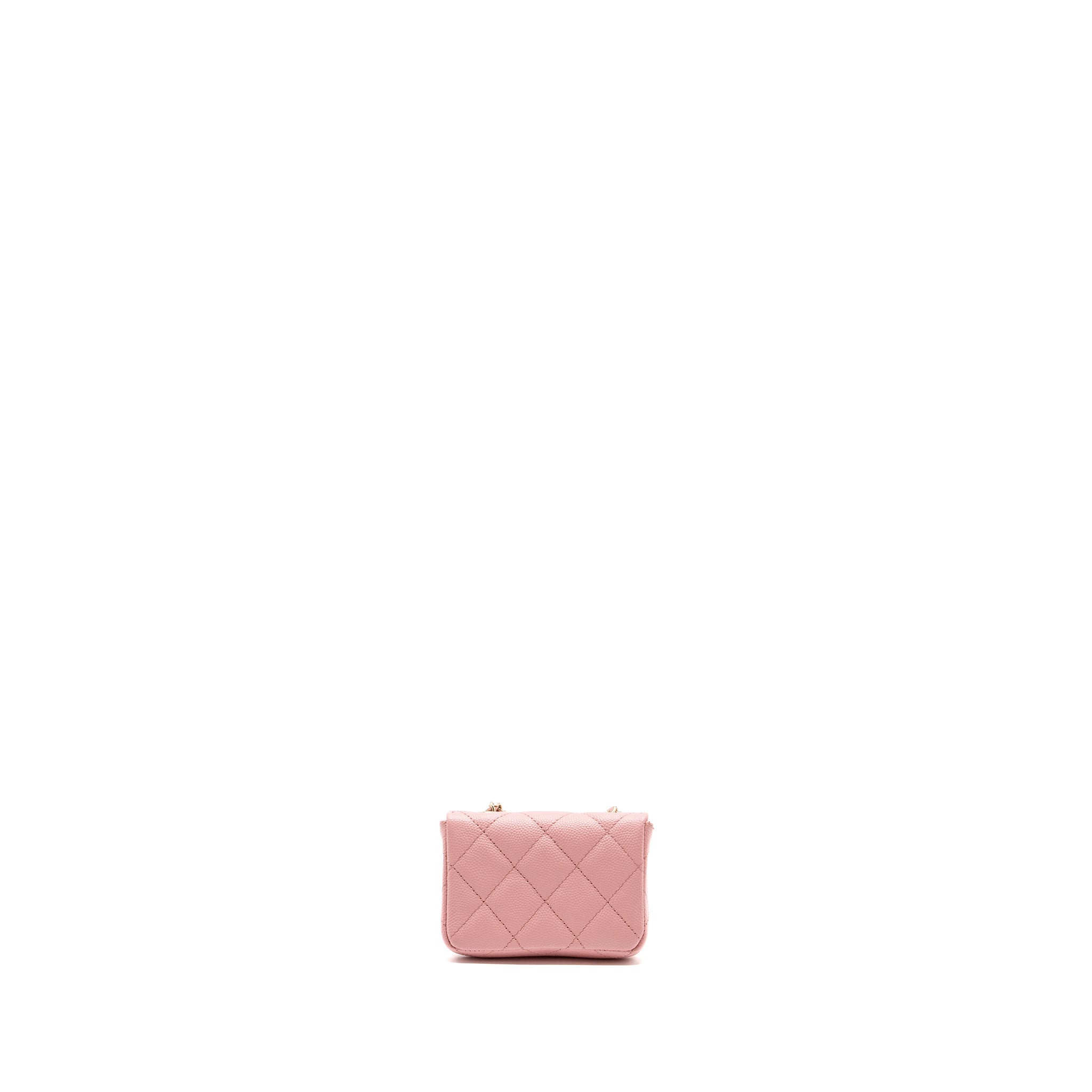 Chanel Mini Flap Belt Bag Caviar Pink L