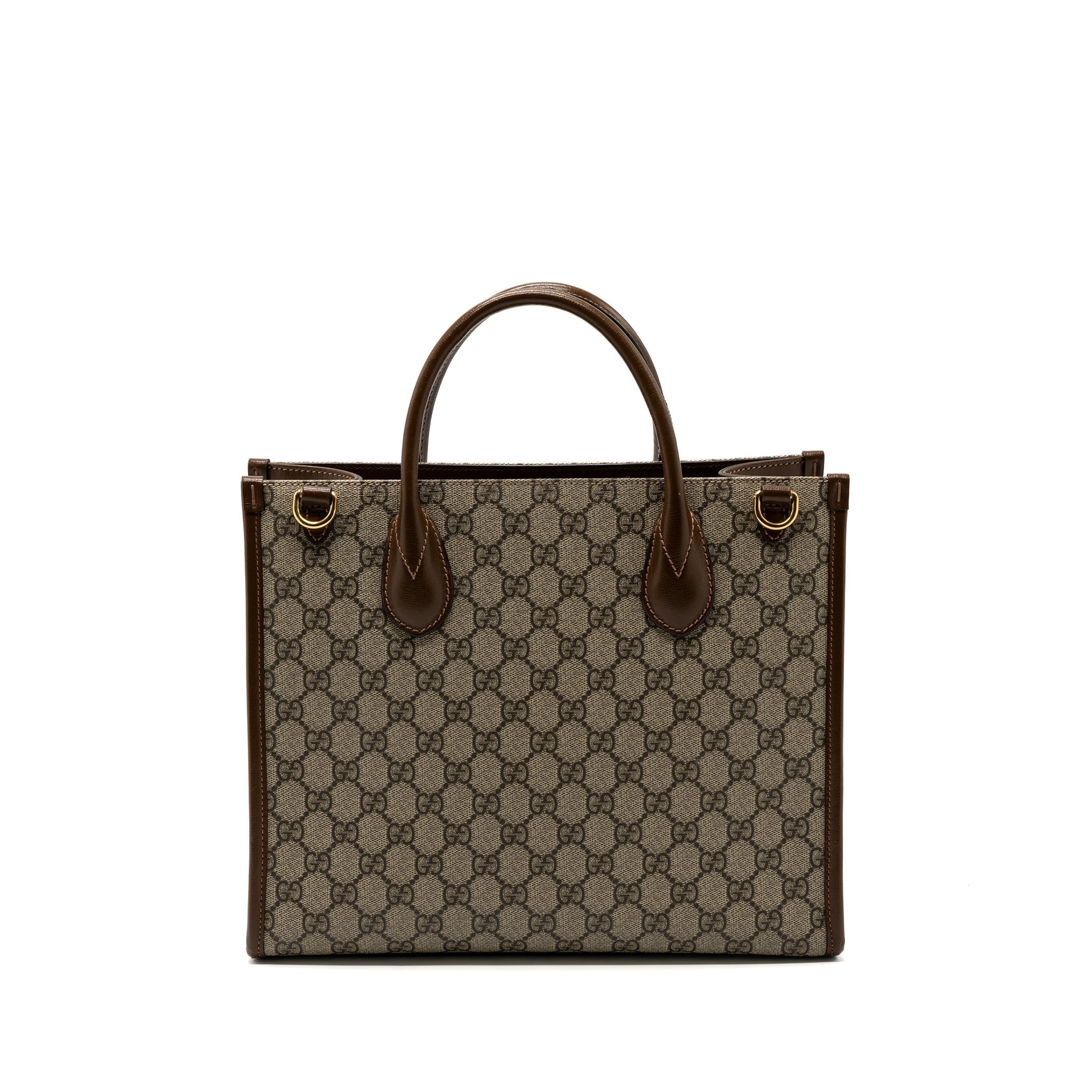 Gucci GG small tote bag GG supreme canvas / brown