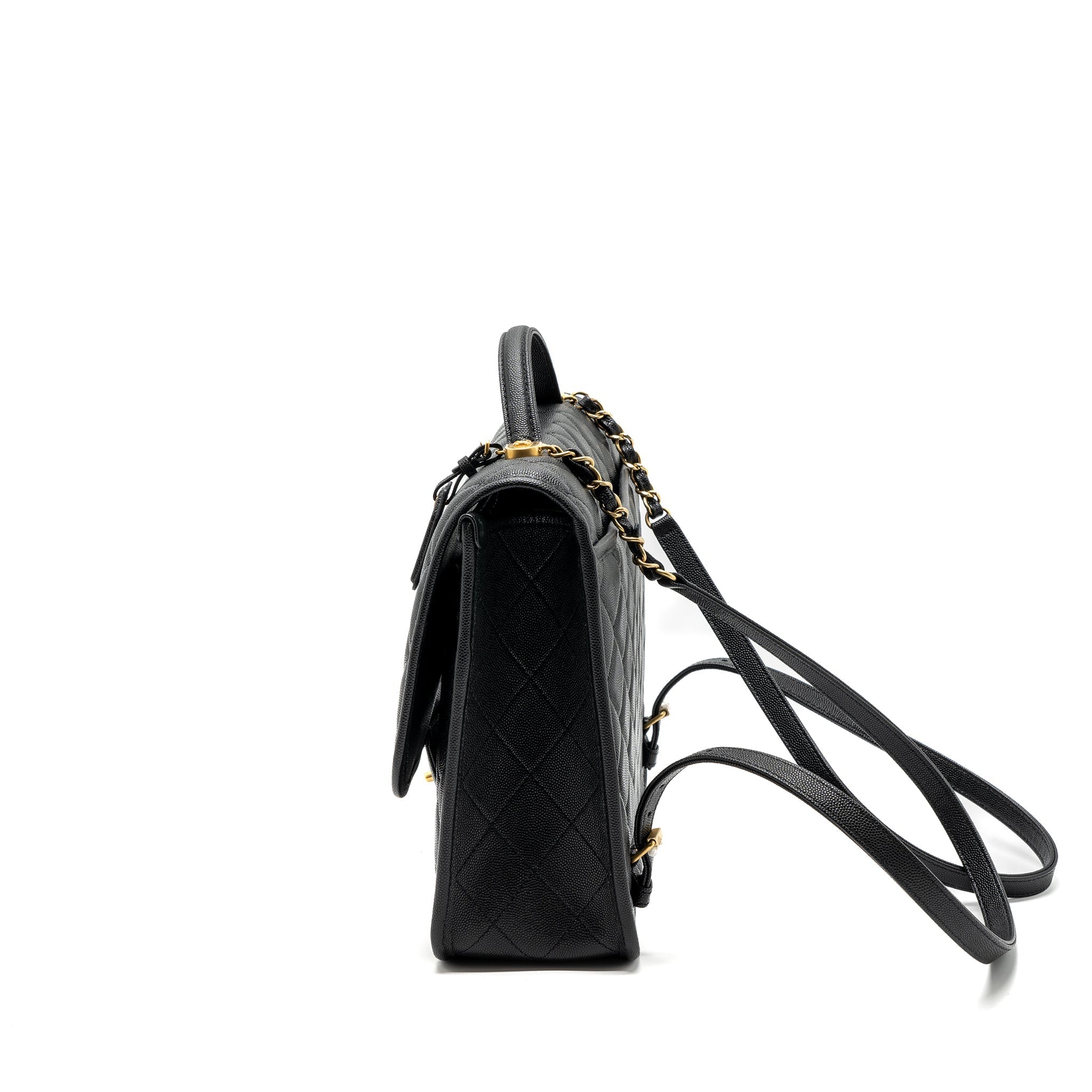 Chanel 22k Large Backpack Caviar Black (microchip)