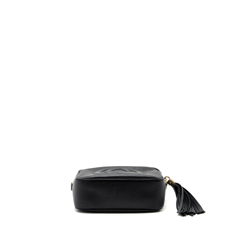 Gucci soho disco camera bag grained calfskin black