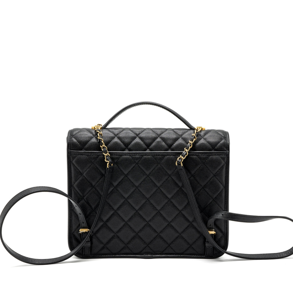 Chanel 22k Large Backpack Caviar Black (microchip)