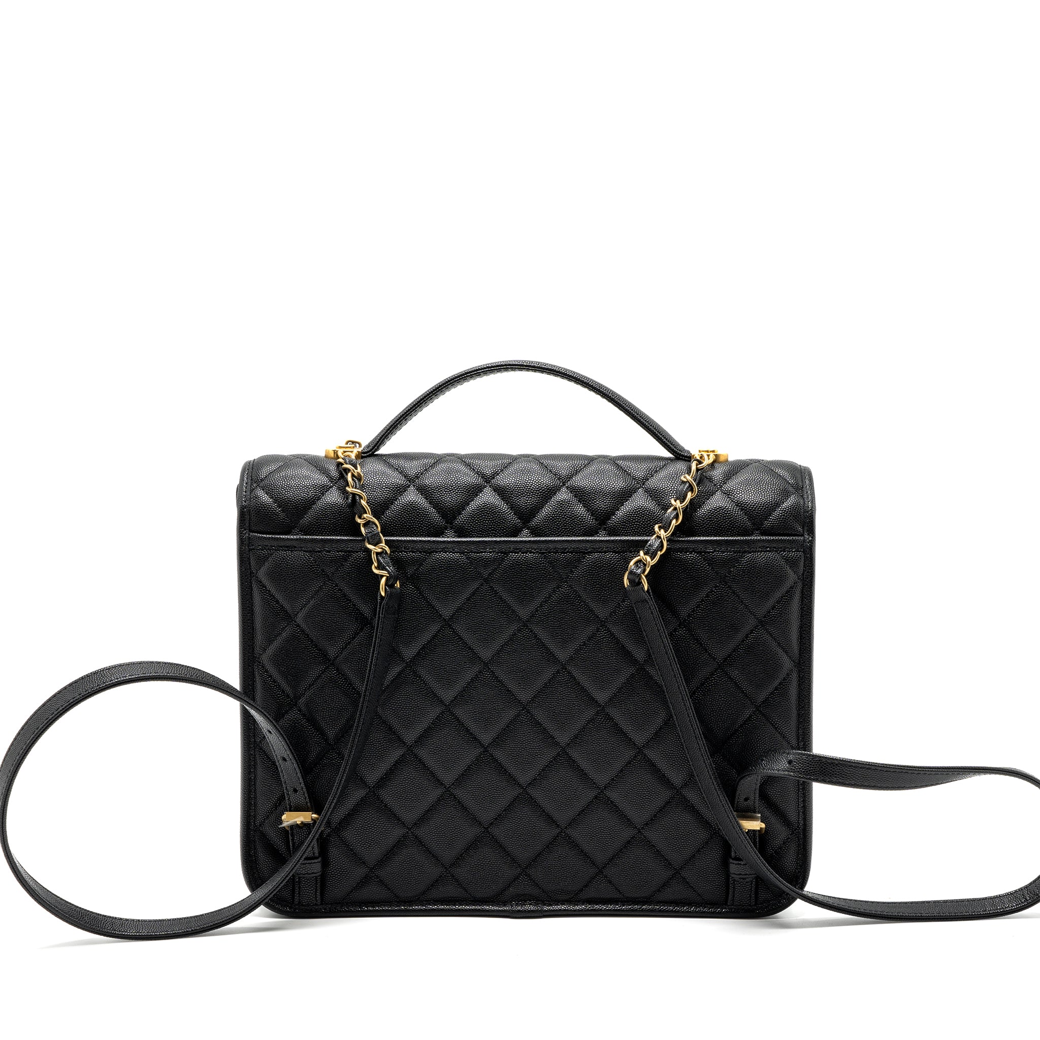 Chanel 22k Large Backpack Caviar Black (microchip)