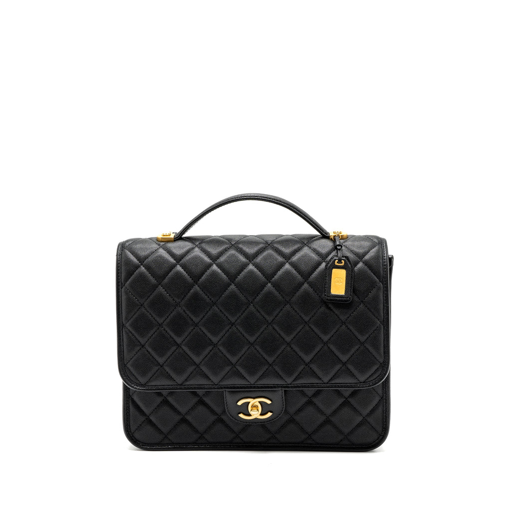 Chanel 22k Large Backpack Caviar Black (microchip)