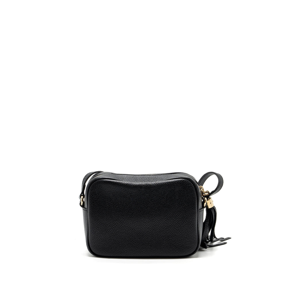 Gucci soho disco camera bag grained calfskin black