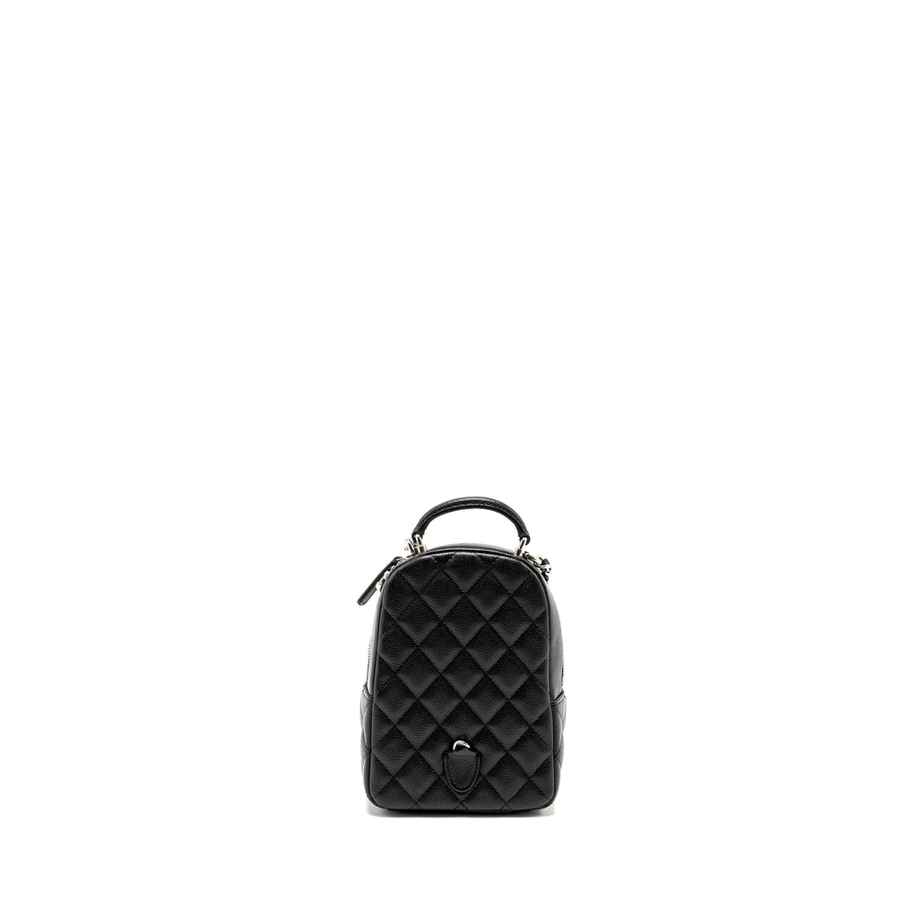 Chanel 24P Mini Backpack/Crossbody Bag Caviar Black  (Microchip)