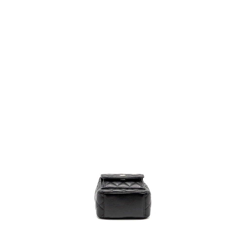 Chanel 24P Mini Backpack/Crossbody Bag Caviar Black  (Microchip)