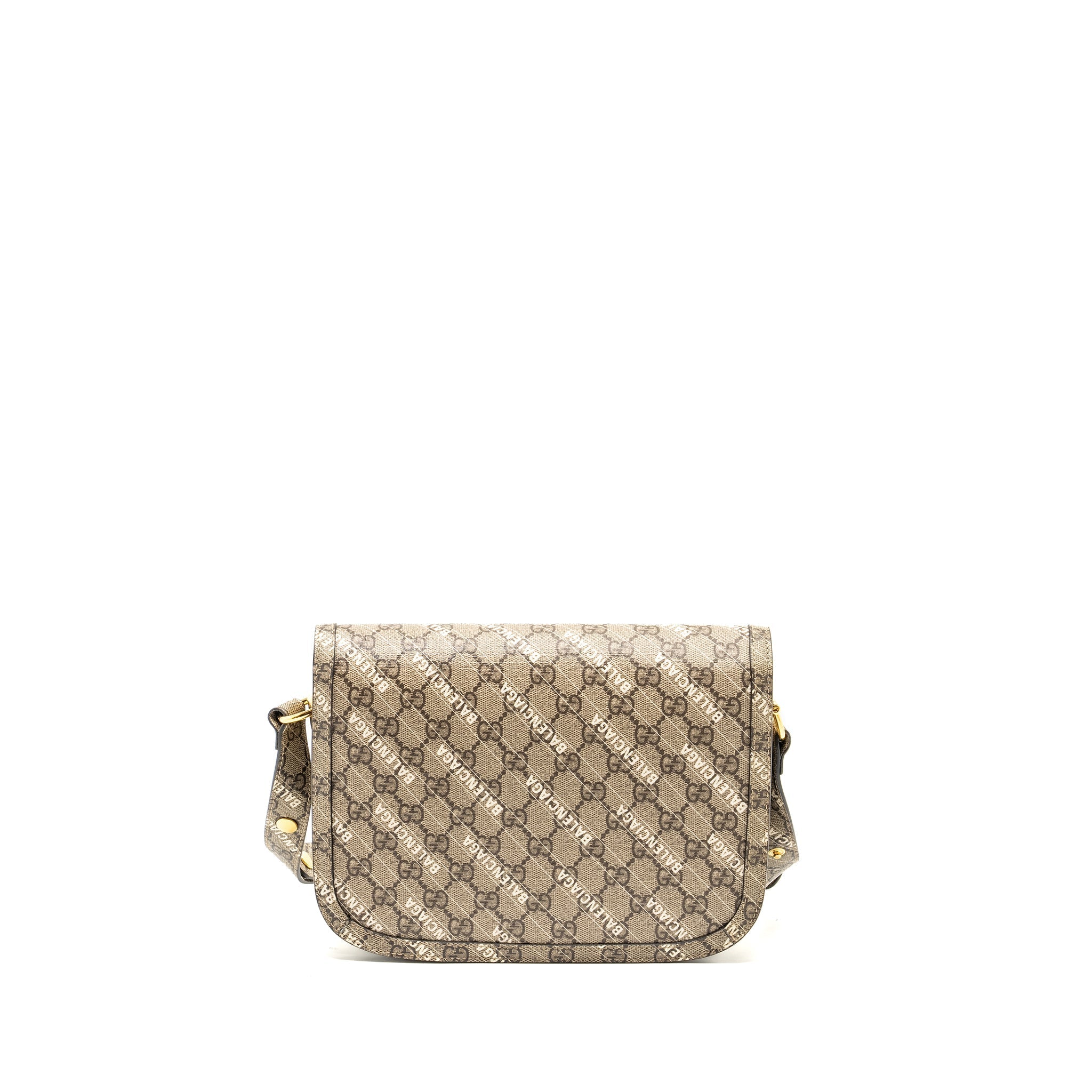 Gucci x Balenciaga Horsebit 1955 Bag GG Supreme/Balenciaga Print Canvas