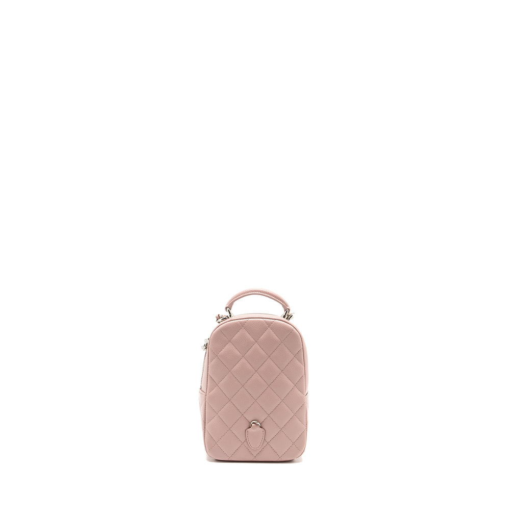 Chanel 24P Classic mini Backpack Caviar Light Pink  (Microchip)