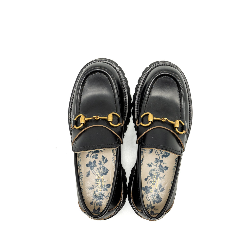 Gucci Size 37 Jordan Loafer Calfskin Black