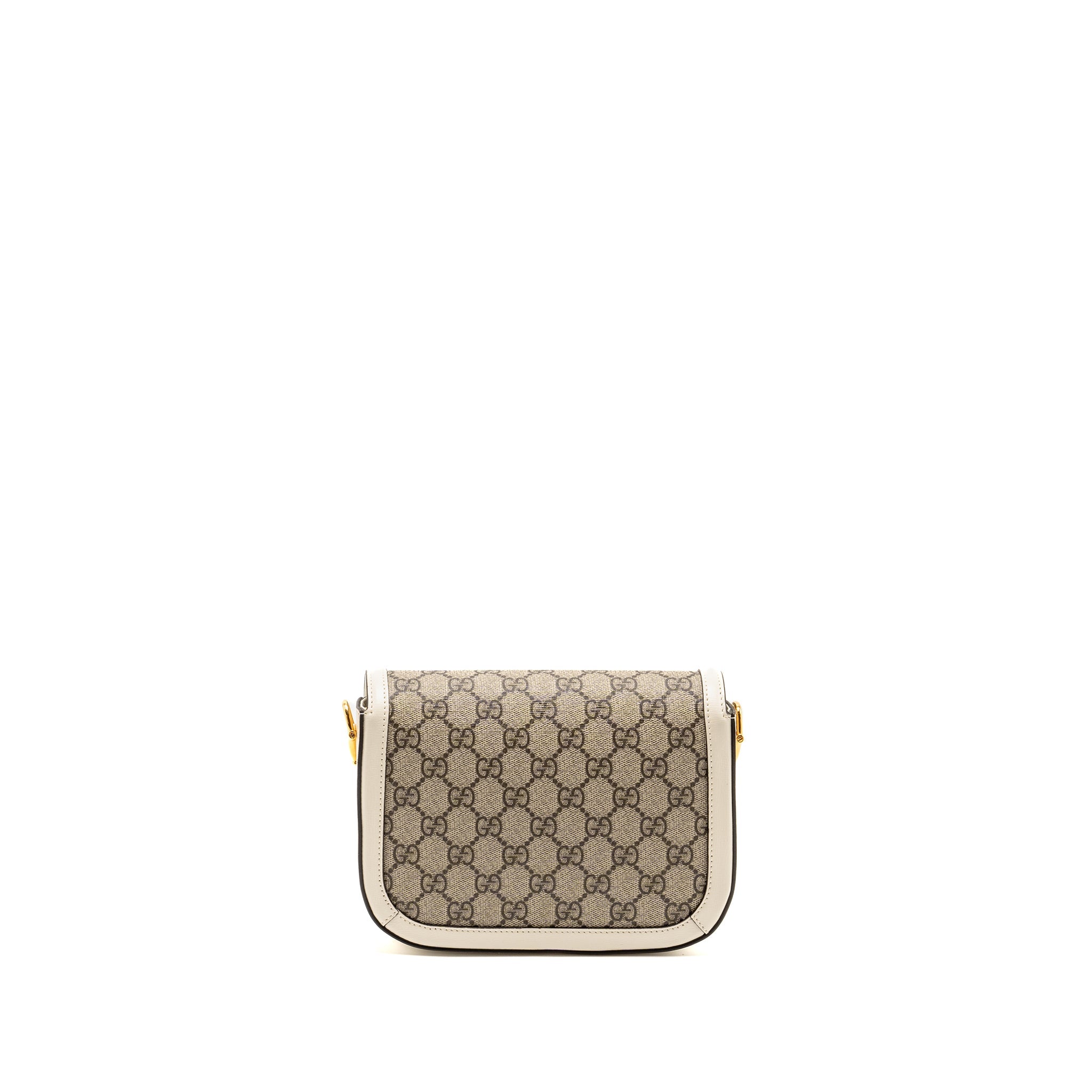 Gucci Mini Horsebit 1955 Bag GG Supreme Canvas/Leather White/Multicolour