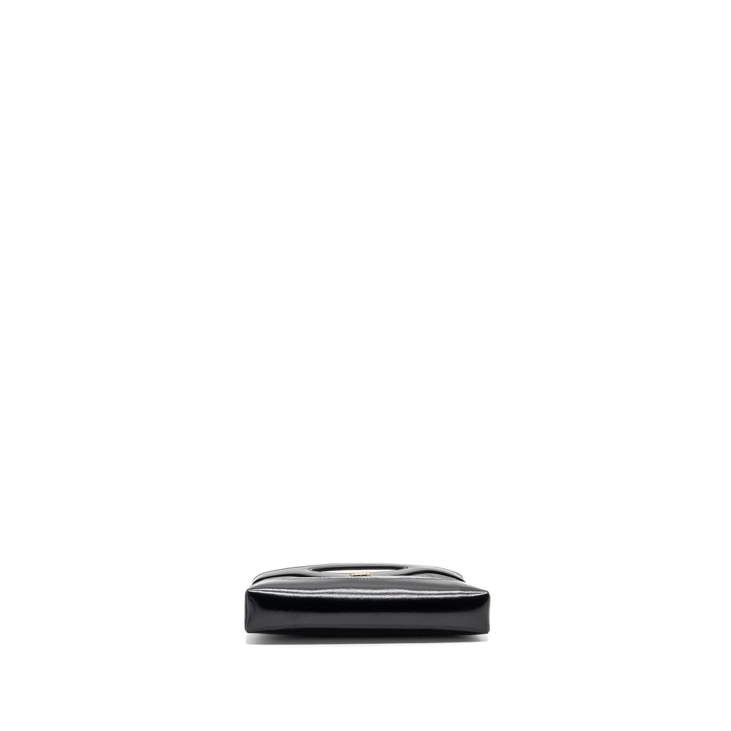 Chanel 24C mini 31 clutch with chain shiny calfskin black L (microchip)