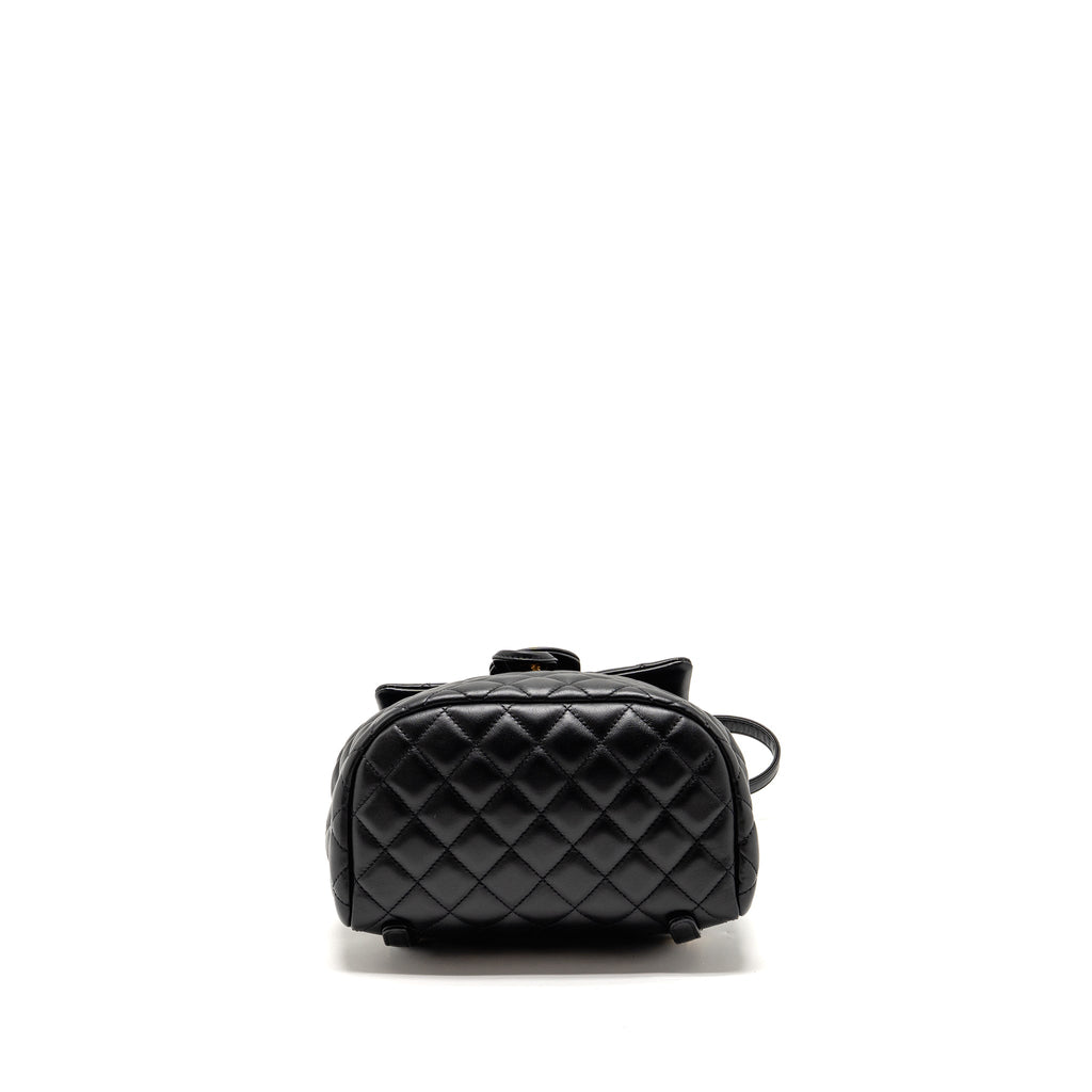 Chanel Urban Spirit Flap Backpack Lambskin Black