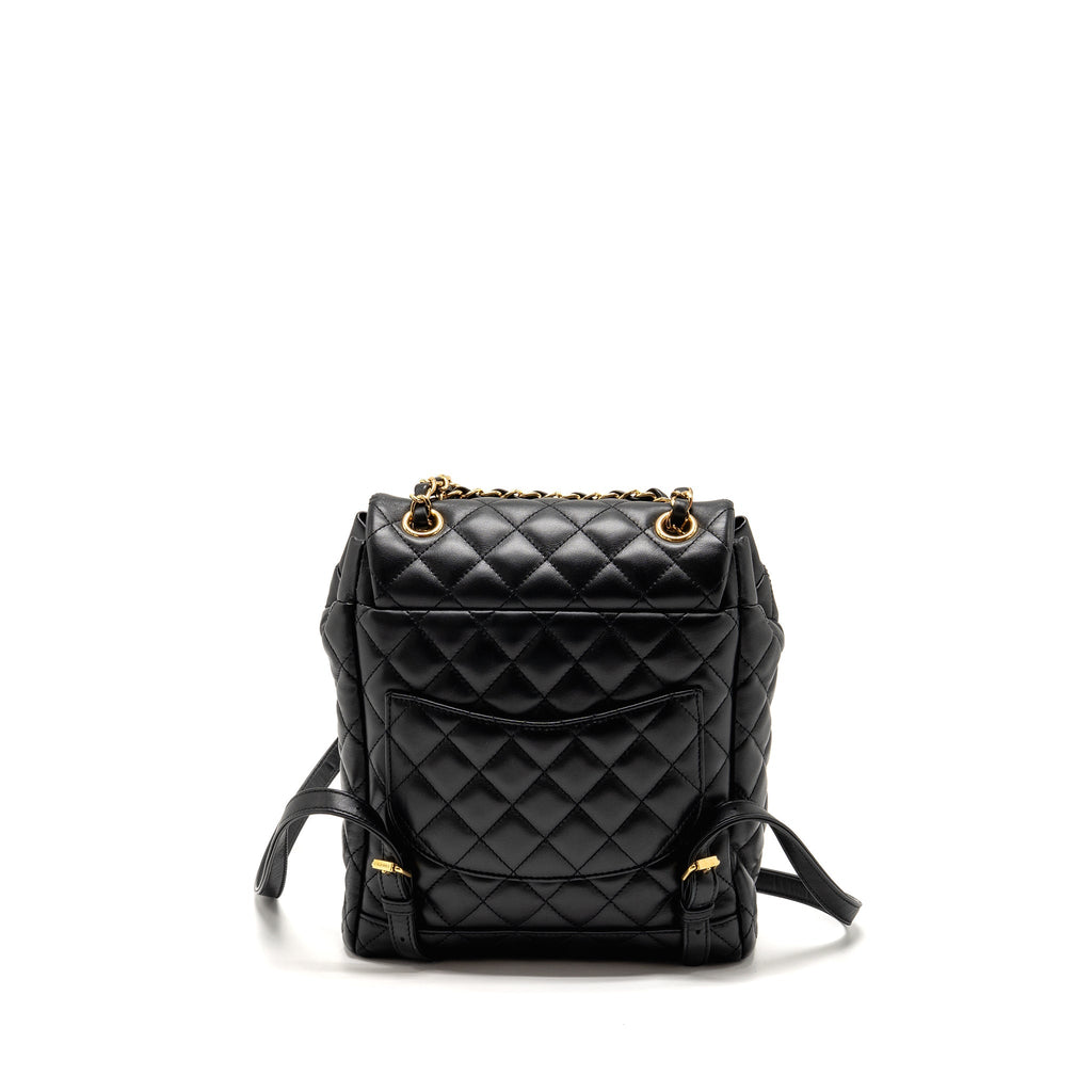 Chanel Urban Spirit Flap Backpack Lambskin Black