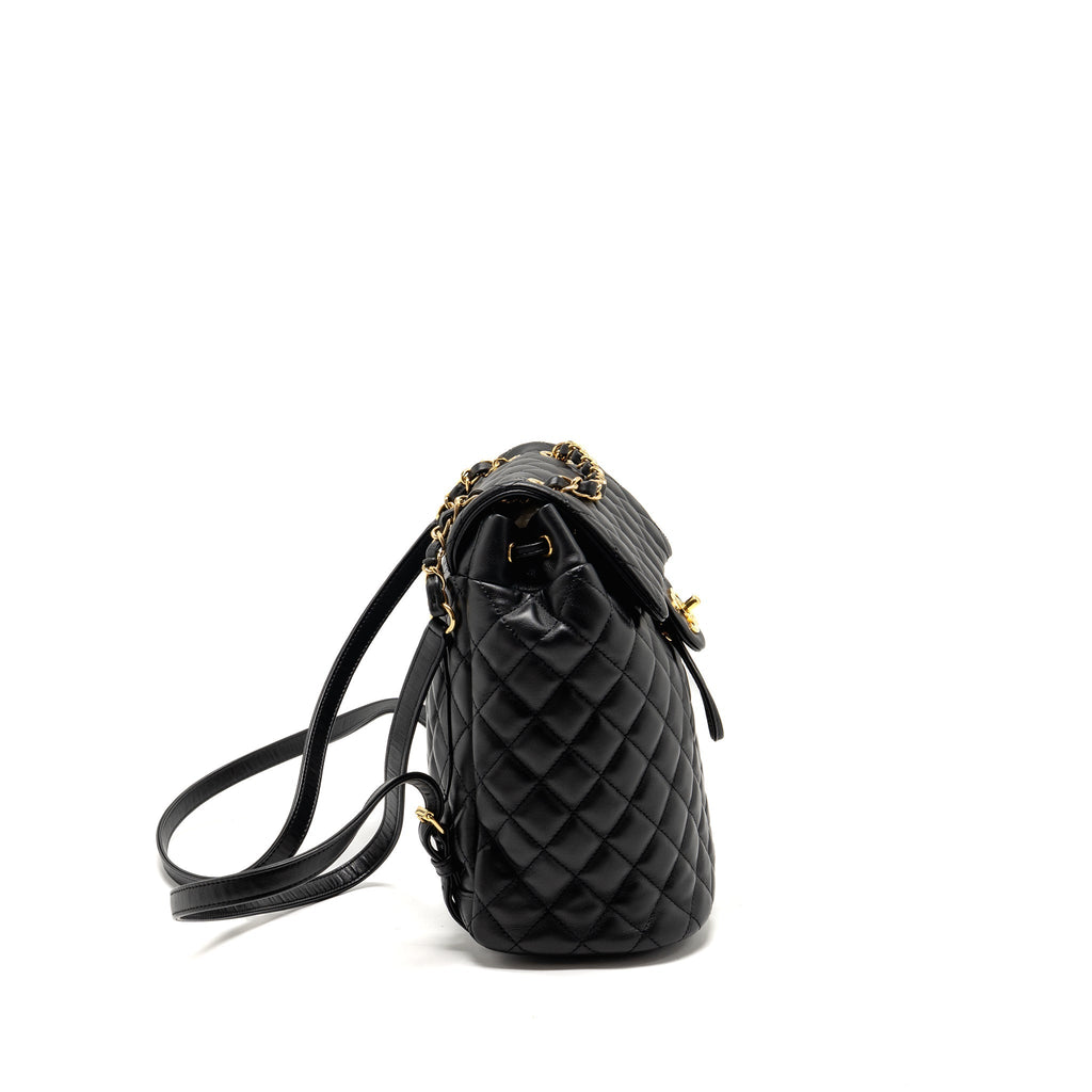 Chanel Urban Spirit Flap Backpack Lambskin Black