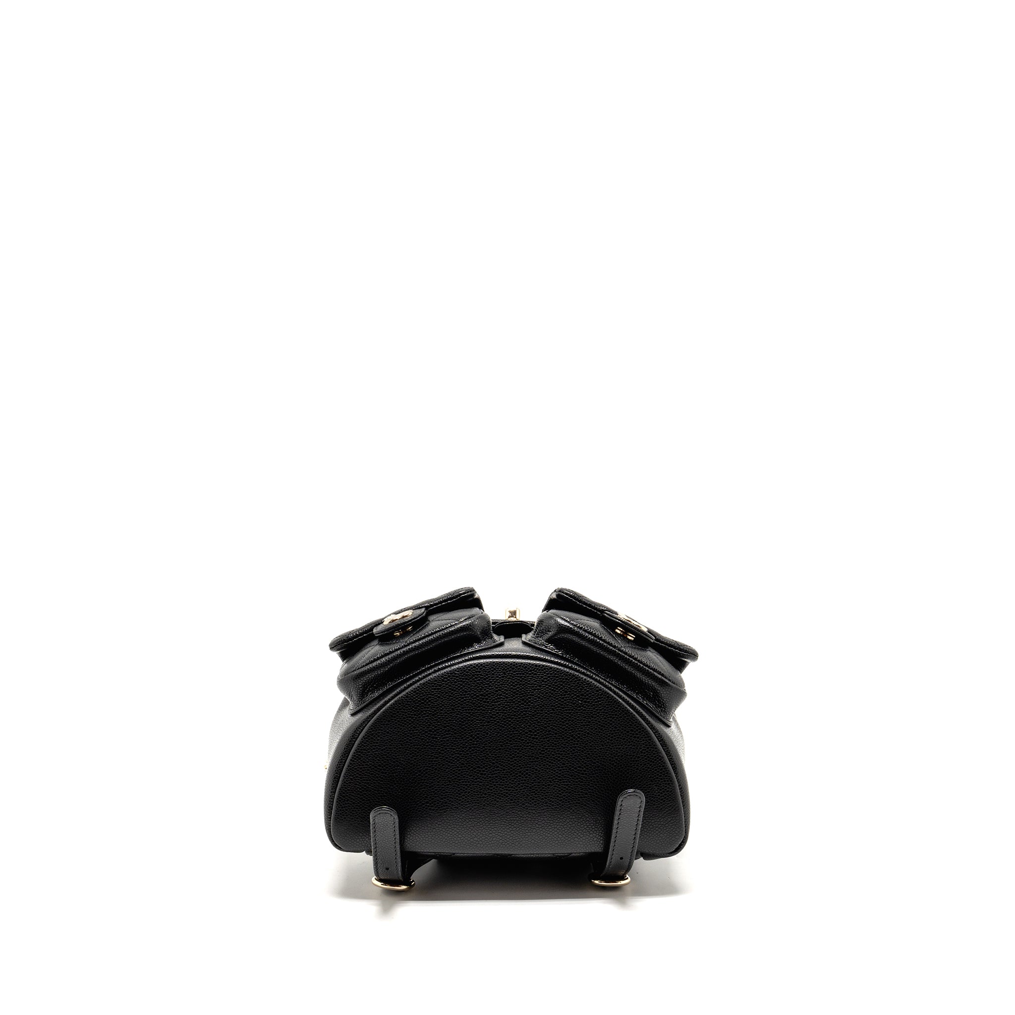 Chanel Triple Pack Duma Backpack Caviar Black L (Microchip)
