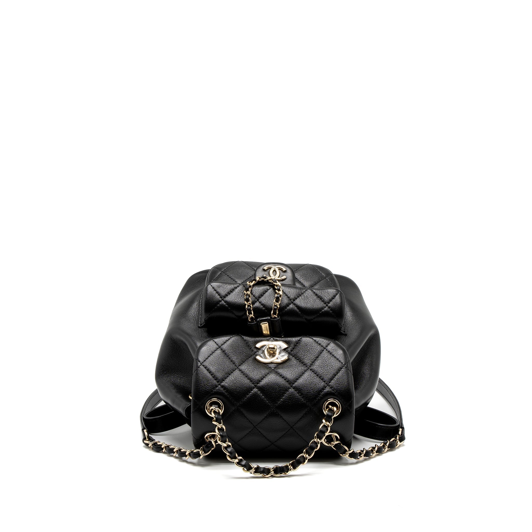 Chanel 23C Duma Mini Backpack Calfskin Black L (Microchip)
