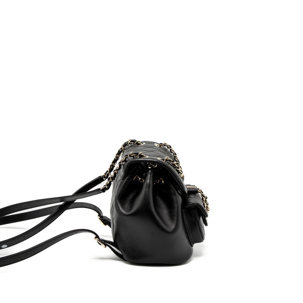 Chanel 23C Duma Mini Backpack Calfskin Black L (Microchip)