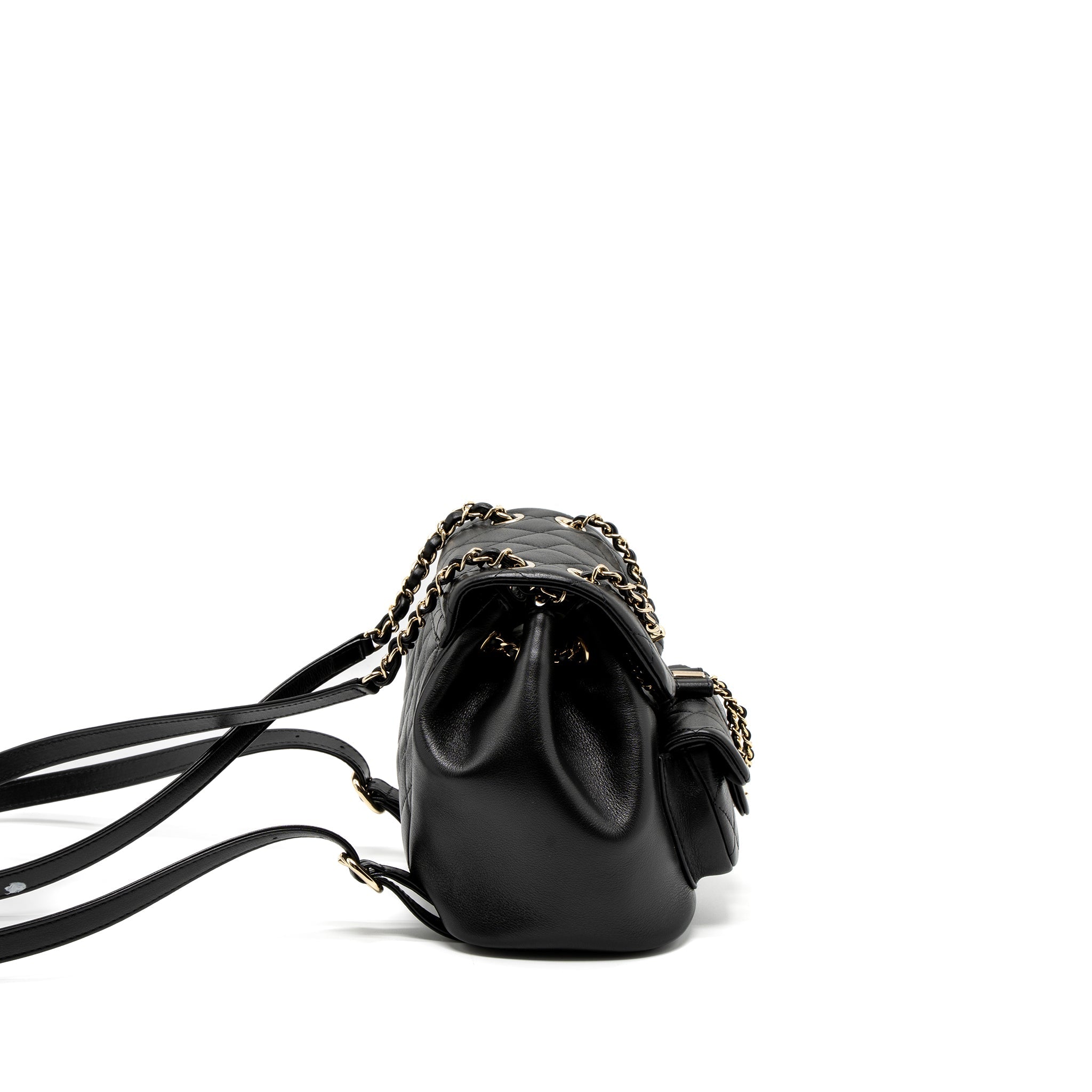Chanel 23C Duma Mini Backpack Calfskin Black L (Microchip)