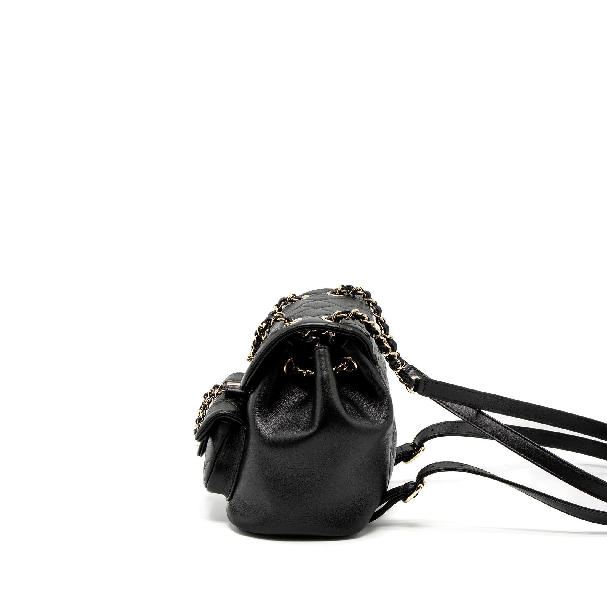 Chanel 23C Duma Mini Backpack Calfskin Black L (Microchip)