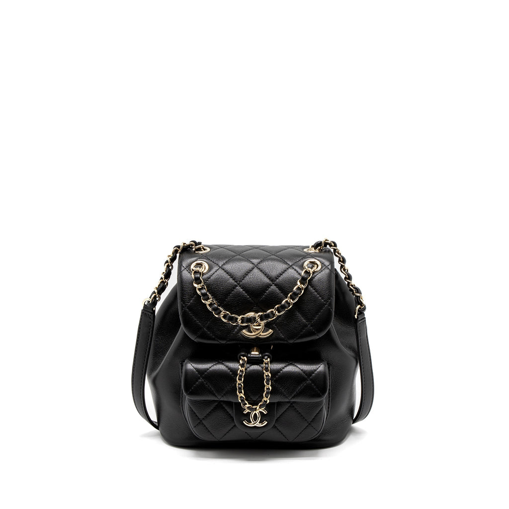 Chanel 23C Duma Mini Backpack Calfskin Black L (Microchip)