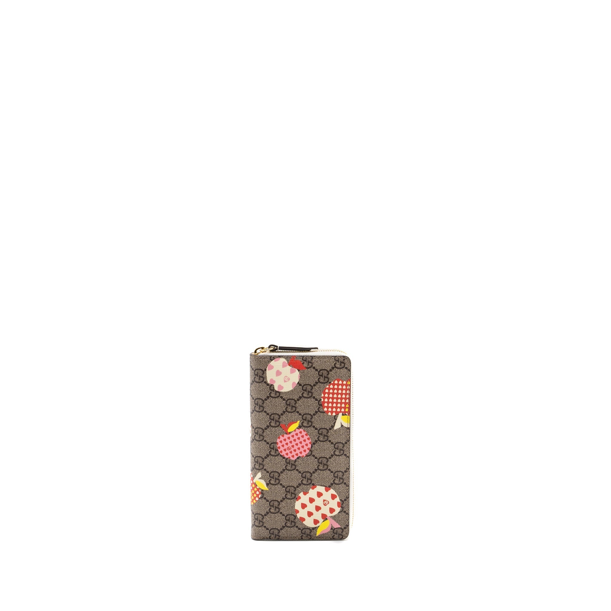 Gucci zipper wallet GG supreme canvas with print multicolor L