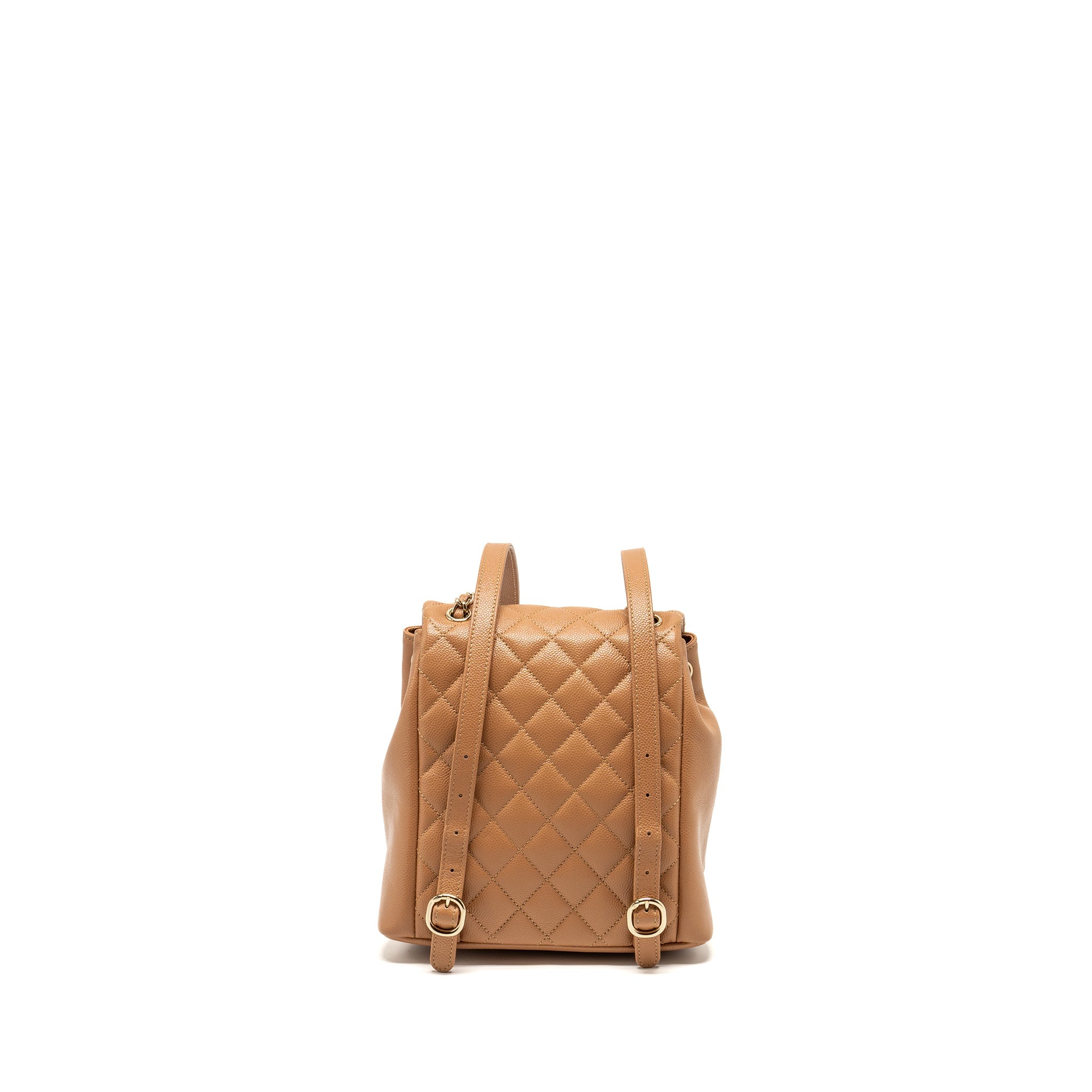 Chanel Triple Pack Backpack Caviar Caramel L (Microchip)
