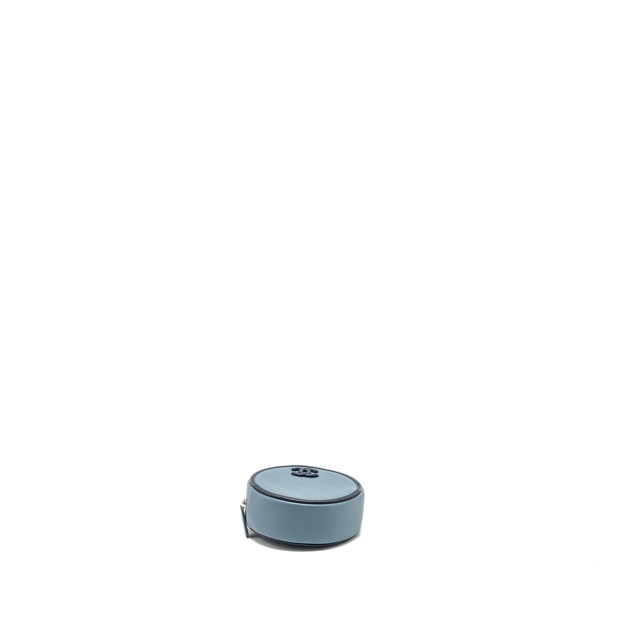 Chanel Round clutch with chain lambskin multicolour blue
