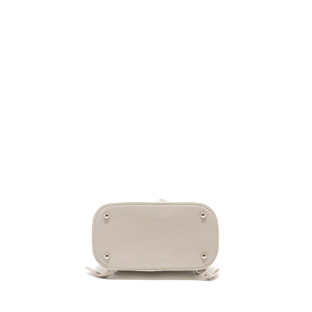 CHANEL TRANSPARENT BACKPACK PVC/SHINY CALFSKIN WHITE